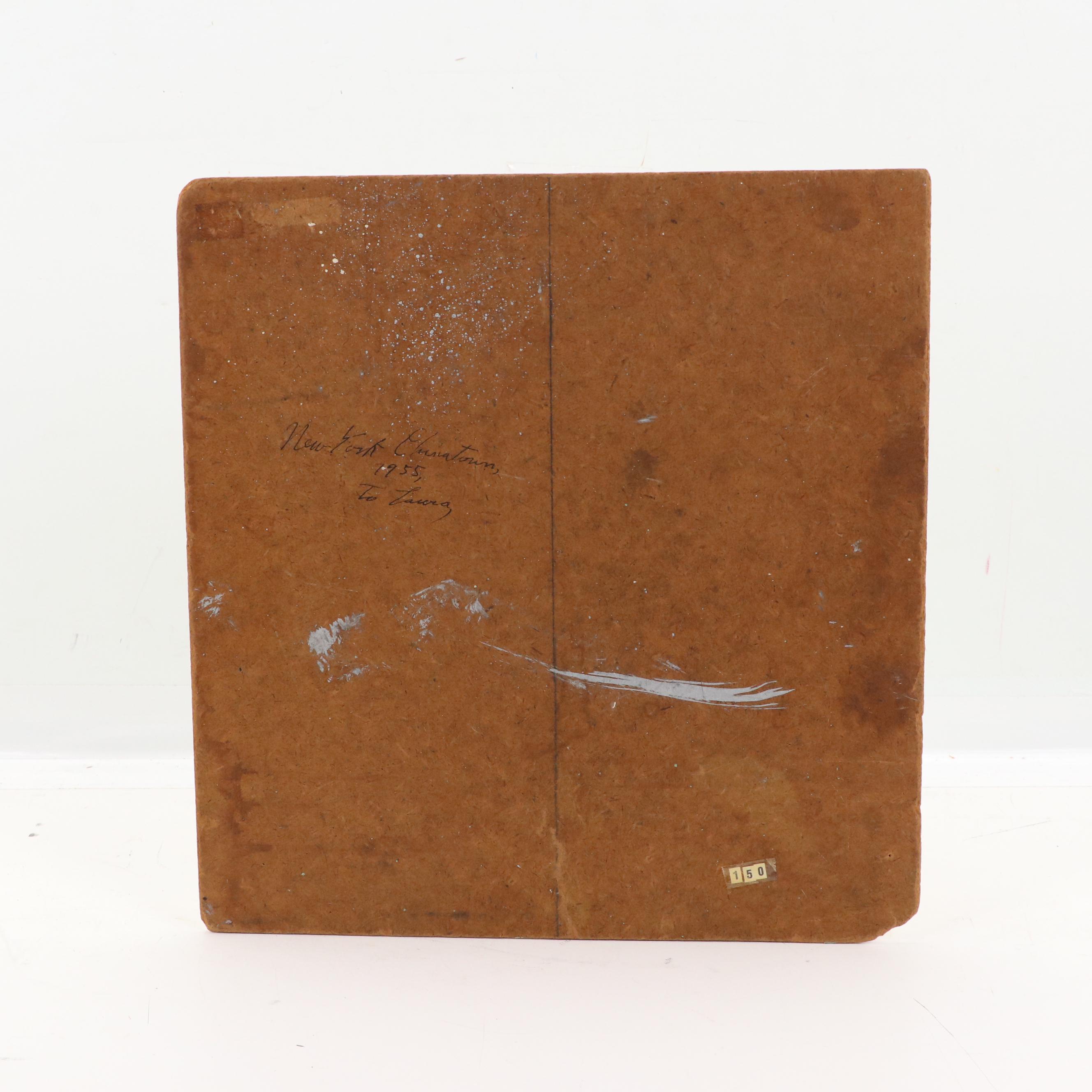 Charles Ragland Bunnell Modern Abstract Oil Painting, 1955