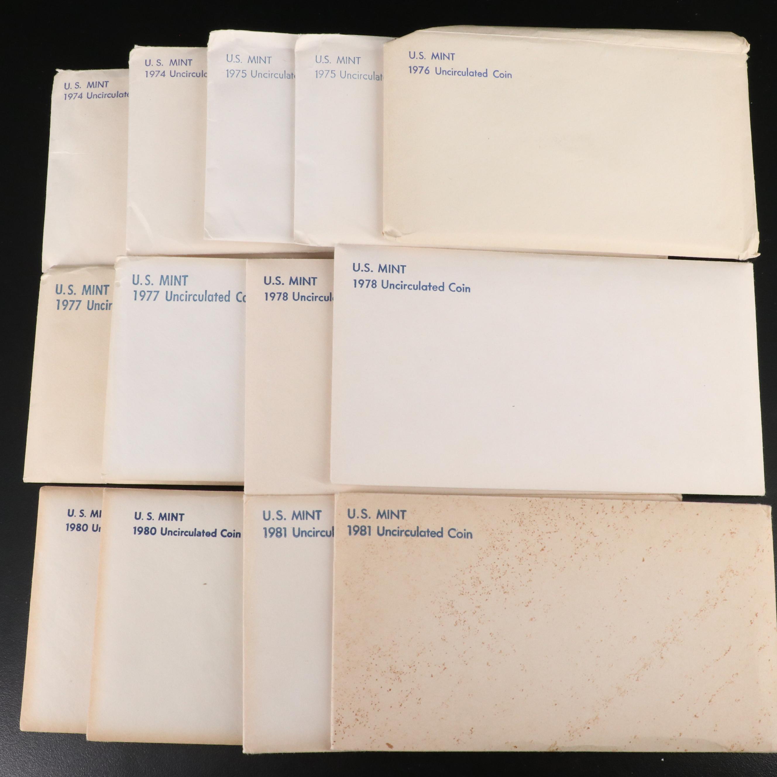 Collection of Eighty-Two U.S. Proof Sets, Mint Sets, and Eisenhower Dollars