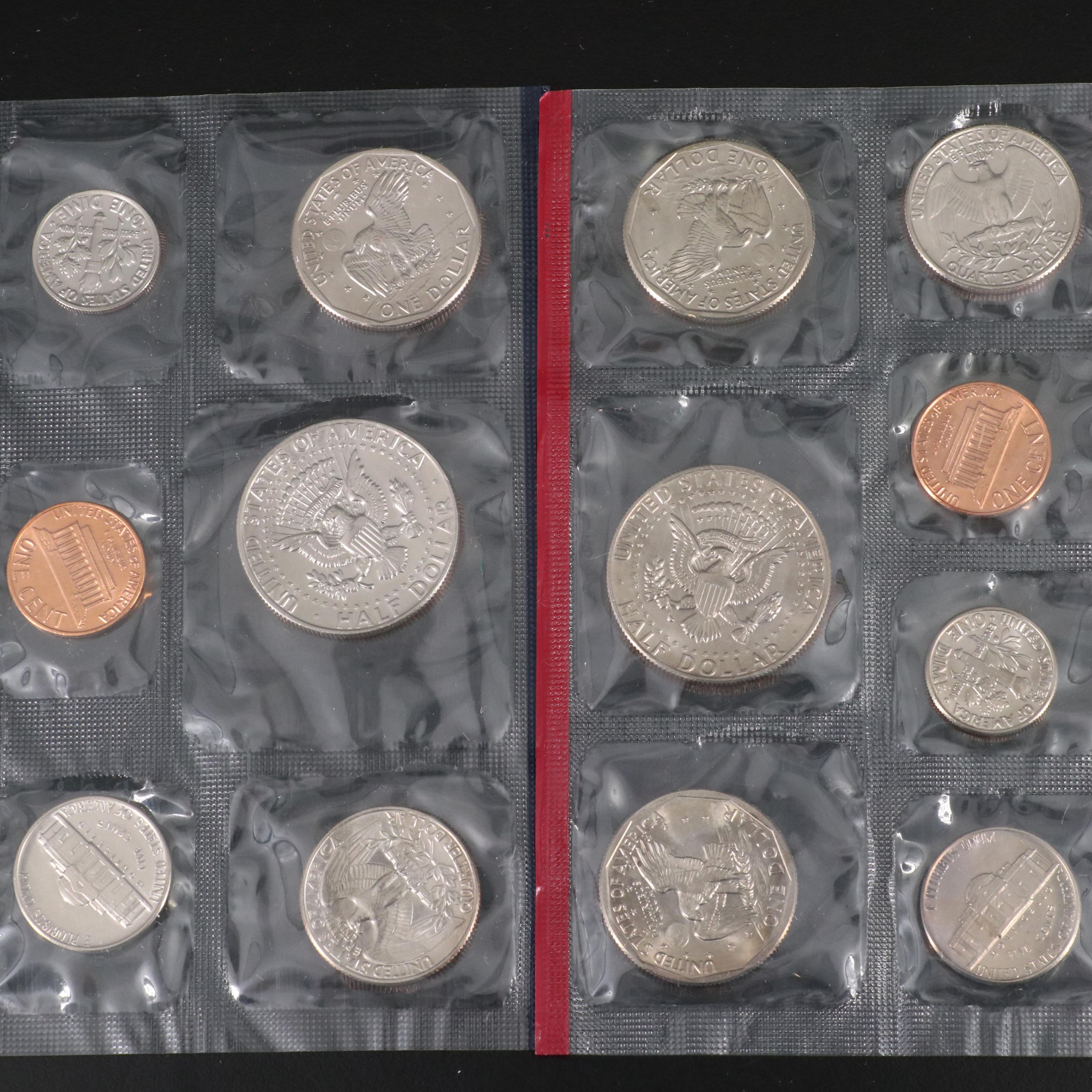 Collection of Eighty-Two U.S. Proof Sets, Mint Sets, and Eisenhower Dollars