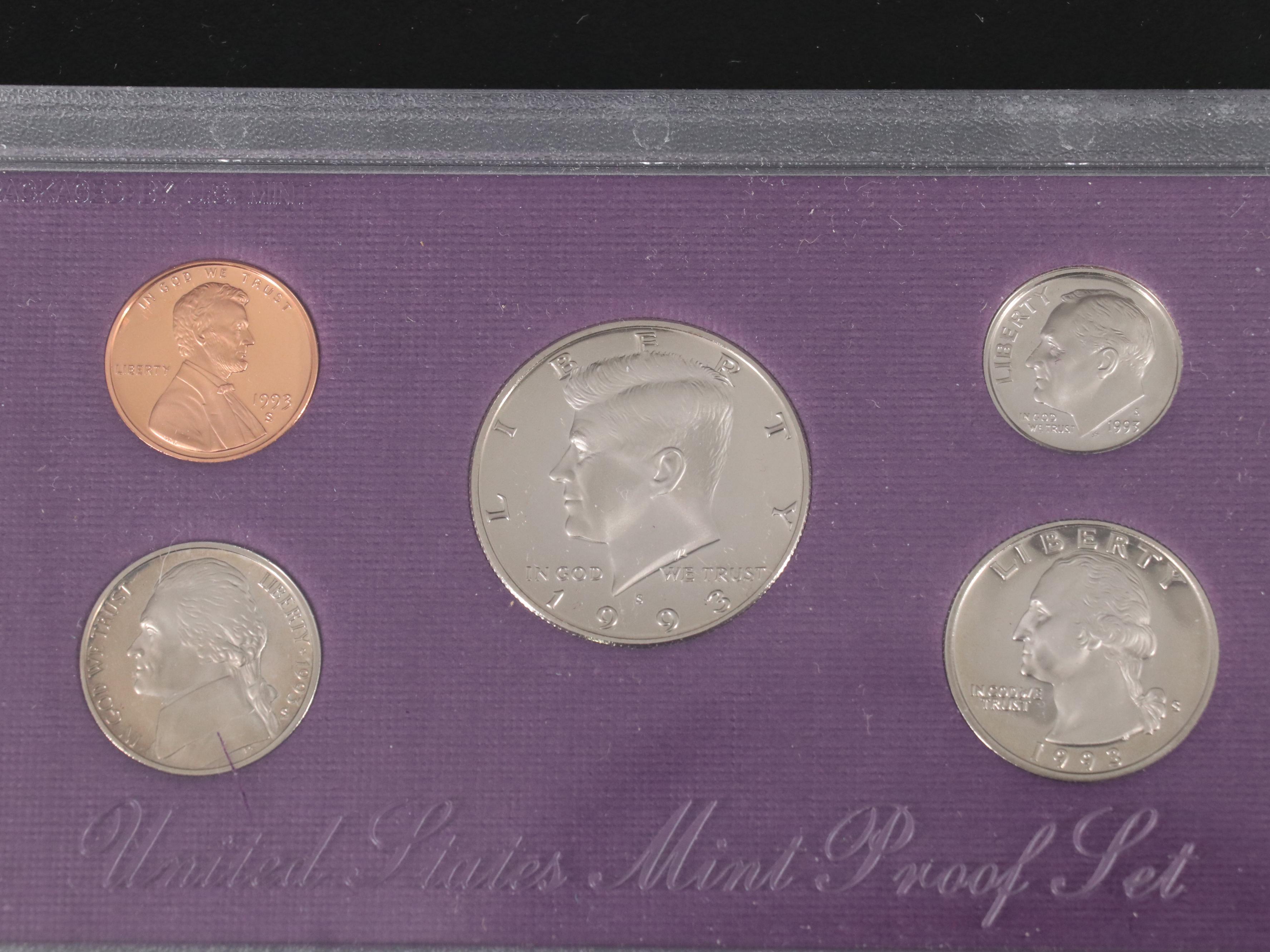 Collection of Eighty-Two U.S. Proof Sets, Mint Sets, and Eisenhower Dollars