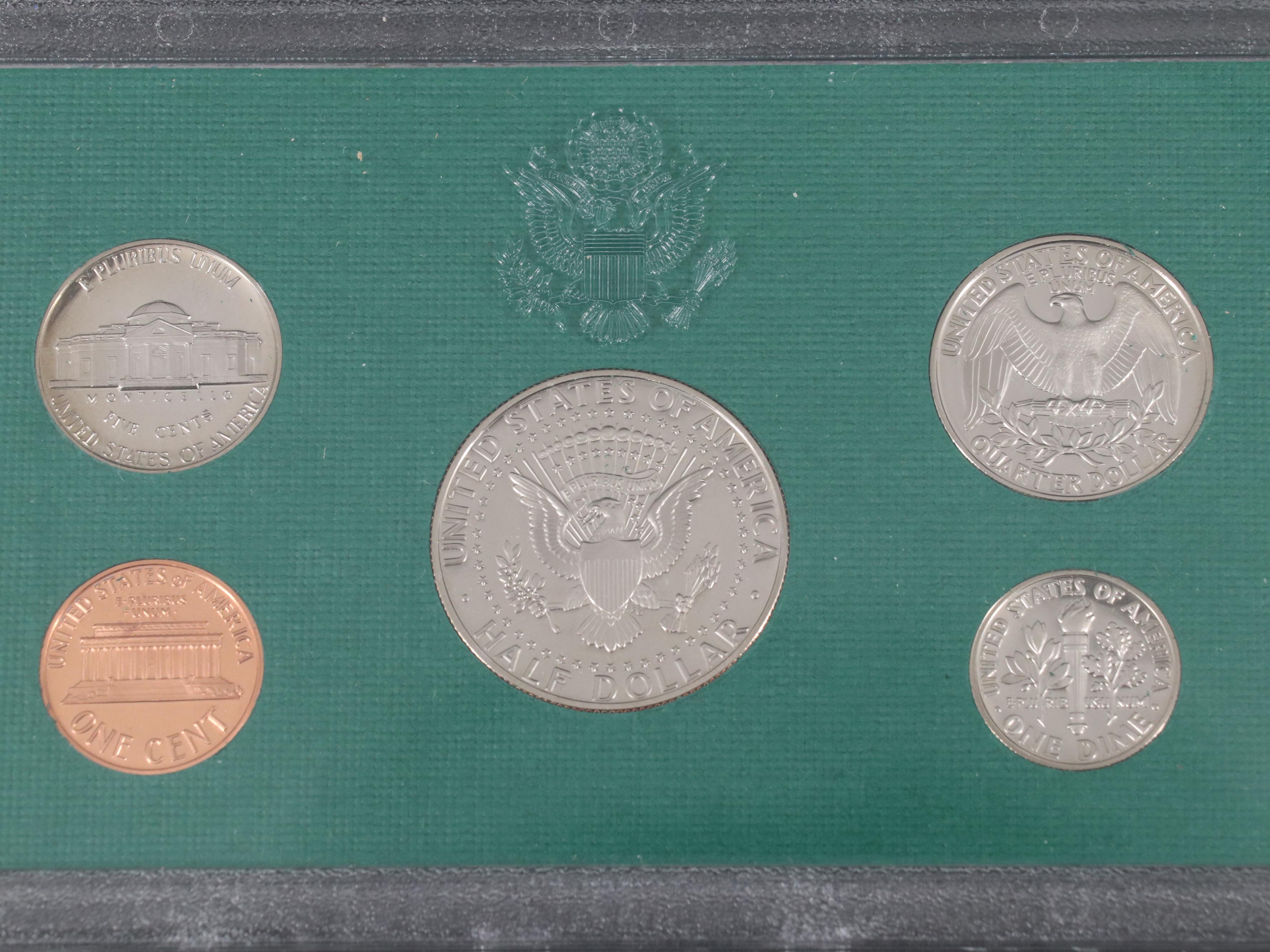 Collection of Eighty-Two U.S. Proof Sets, Mint Sets, and Eisenhower Dollars