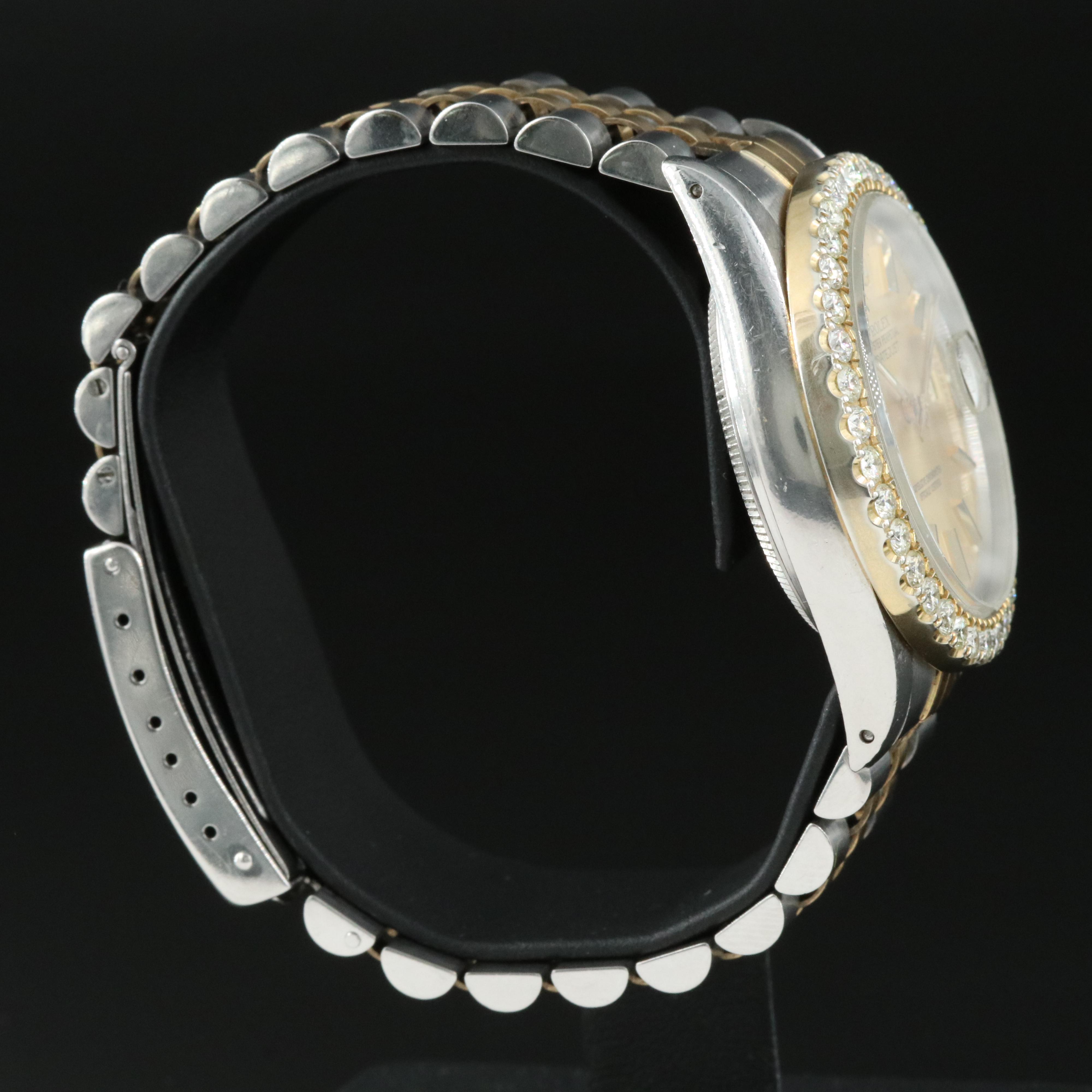 1987 Rolex Oyster Perpetual Datejust 2.60 CTW Diamond Two-Tone Watch