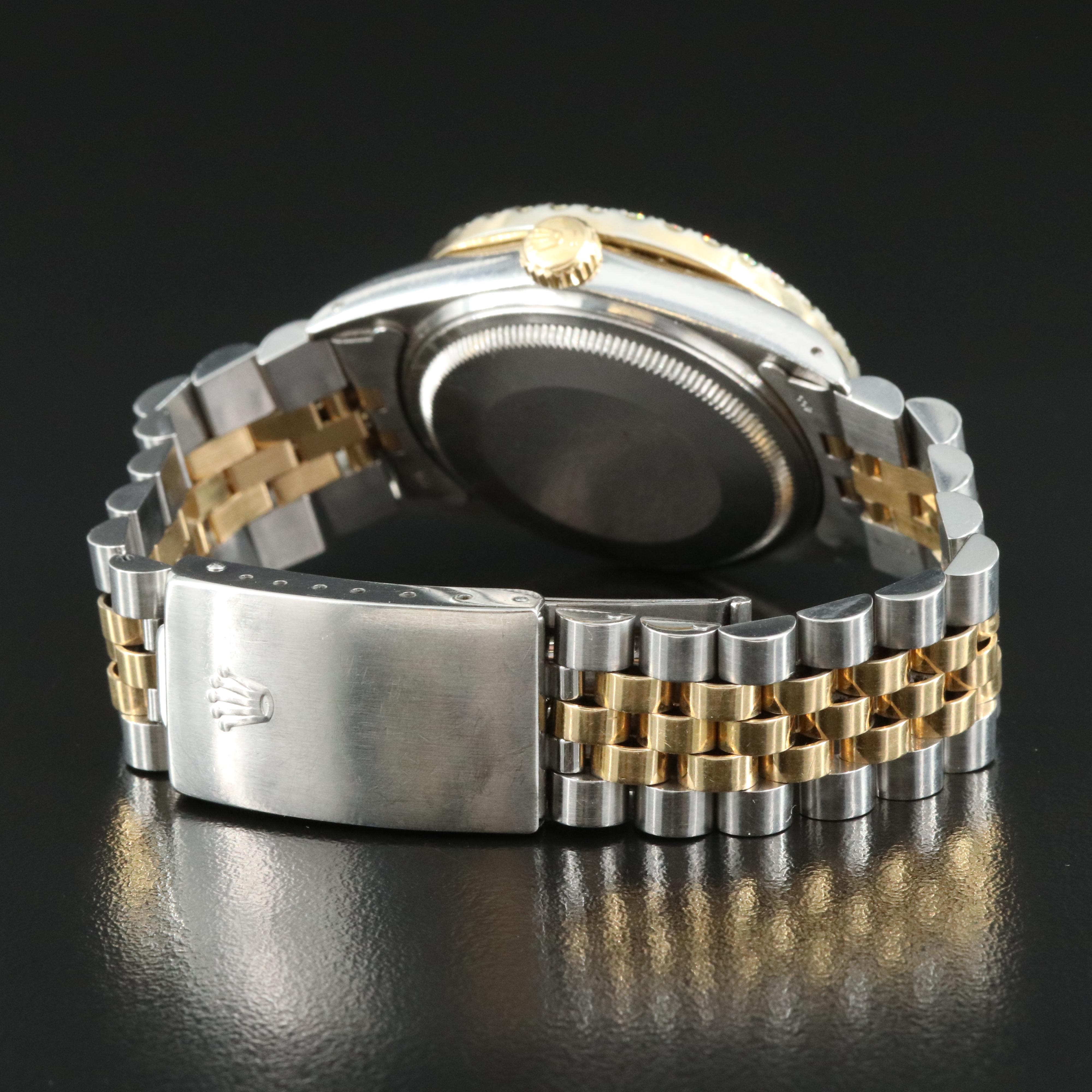 1987 Rolex Oyster Perpetual Datejust 2.60 CTW Diamond Two-Tone Watch