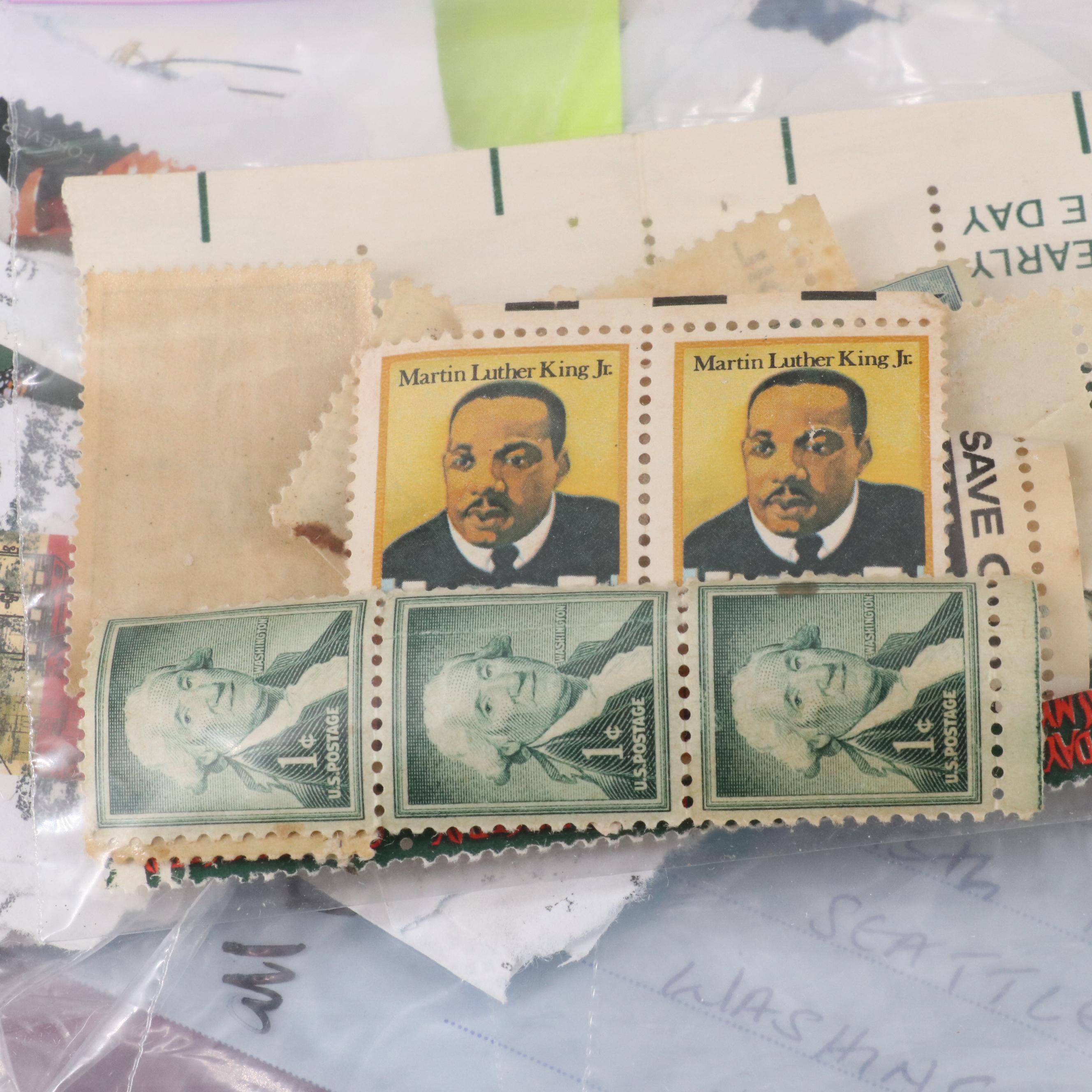 Large Assortment of U.S. and Foreign Postage Stamps