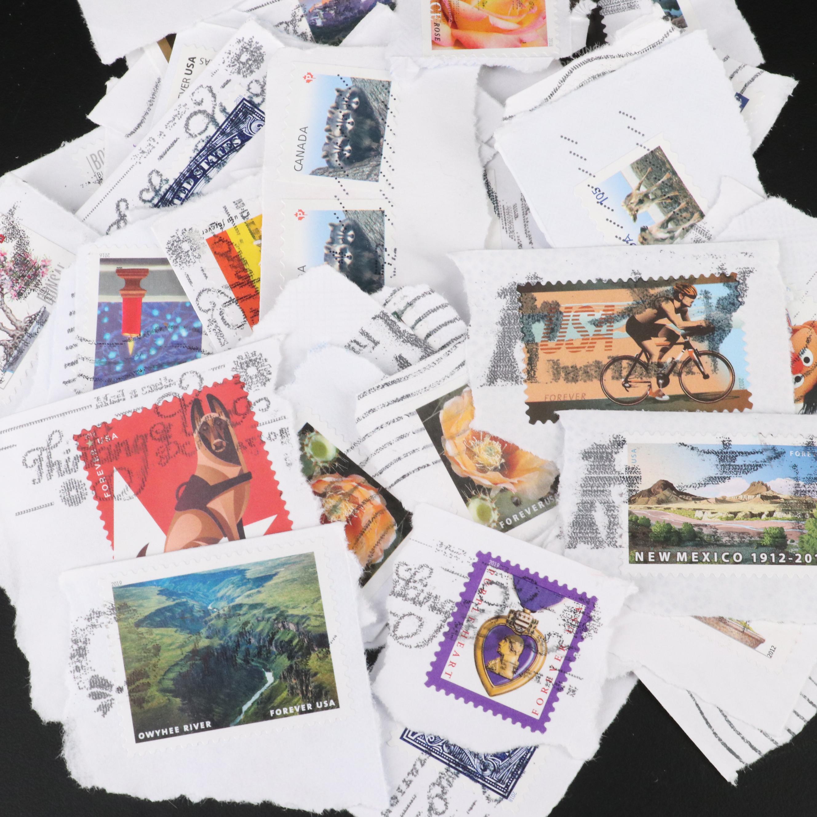 Large Assortment of U.S. and Foreign Postage Stamps