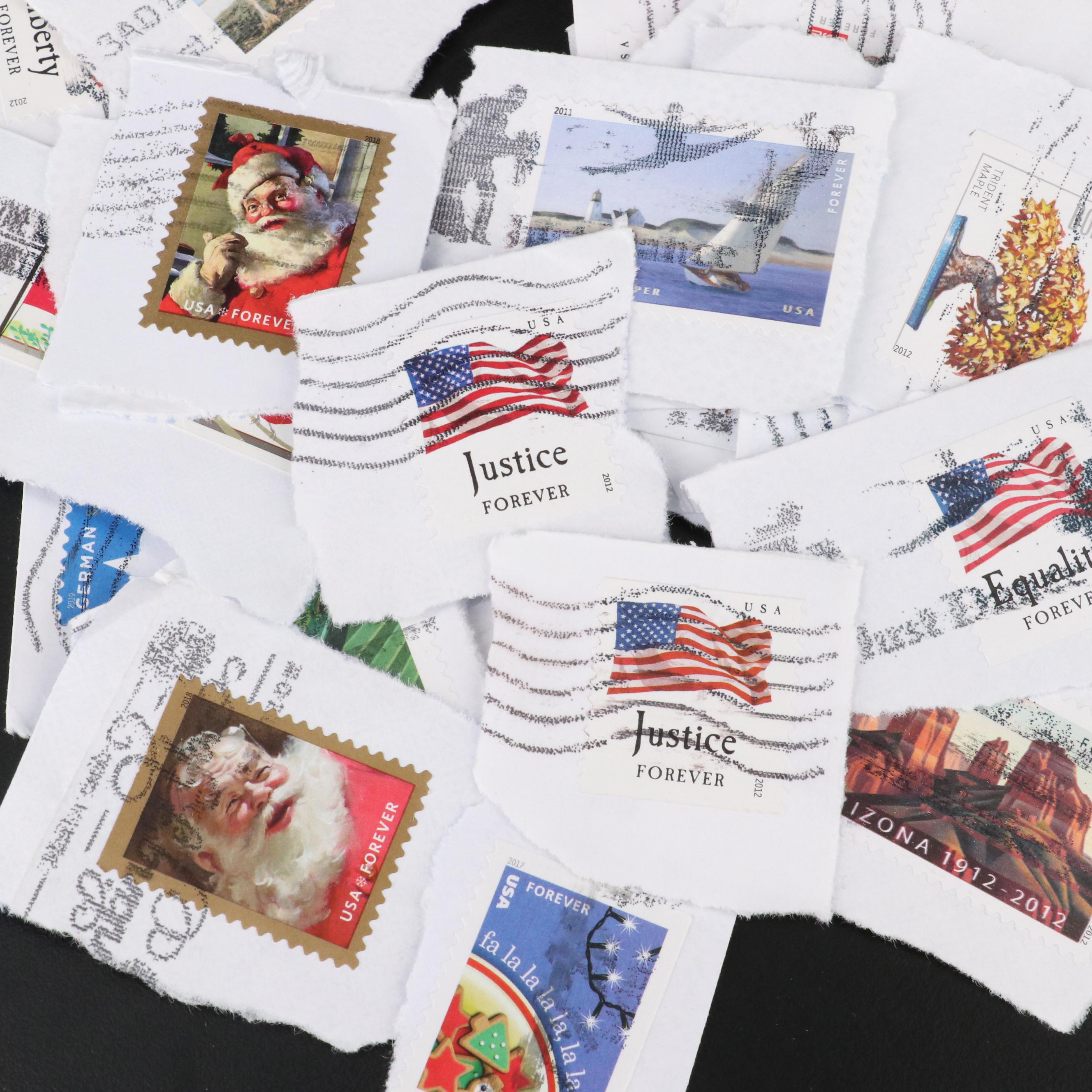 Large Assortment of U.S. and Foreign Postage Stamps
