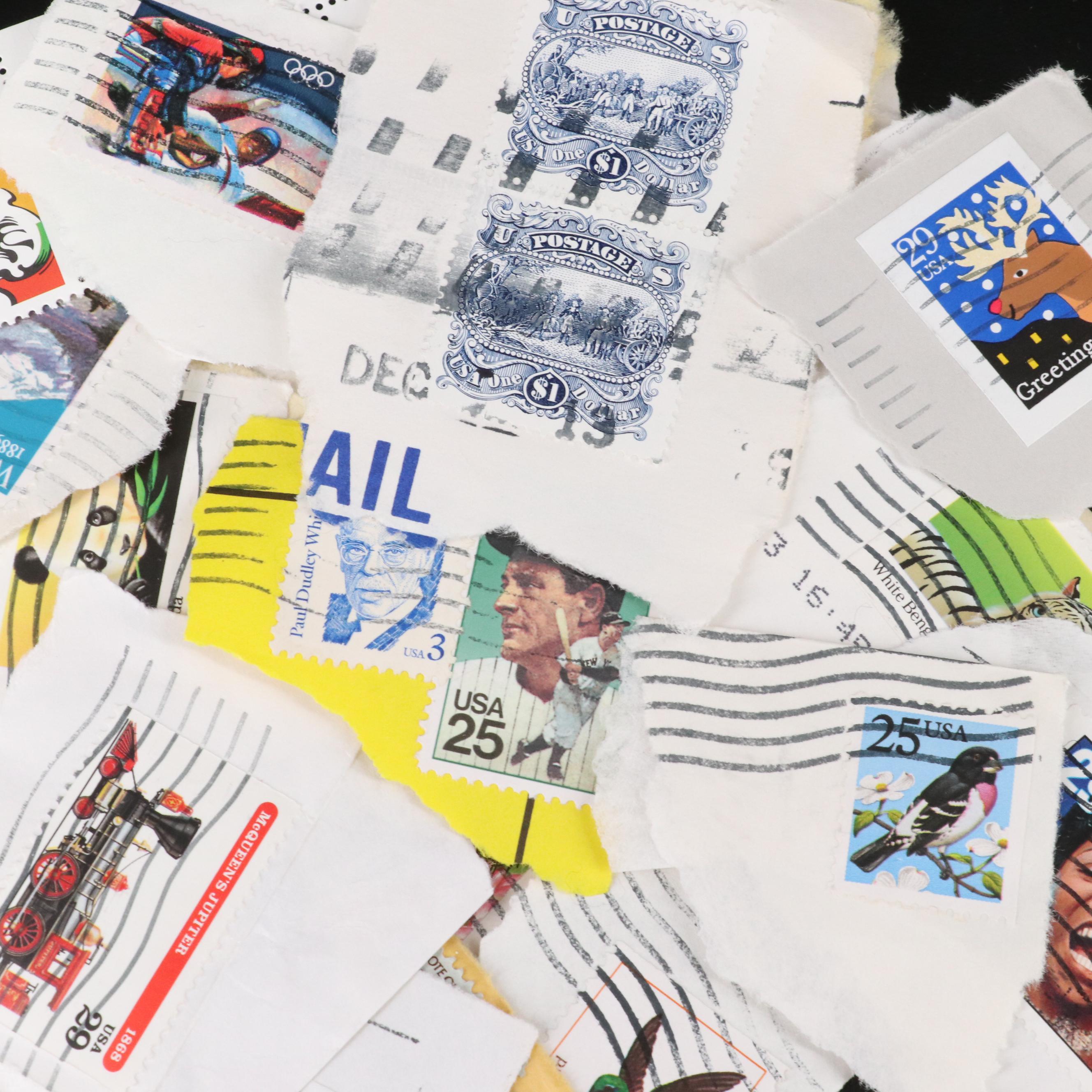 Large Assortment of U.S. and Foreign Postage Stamps