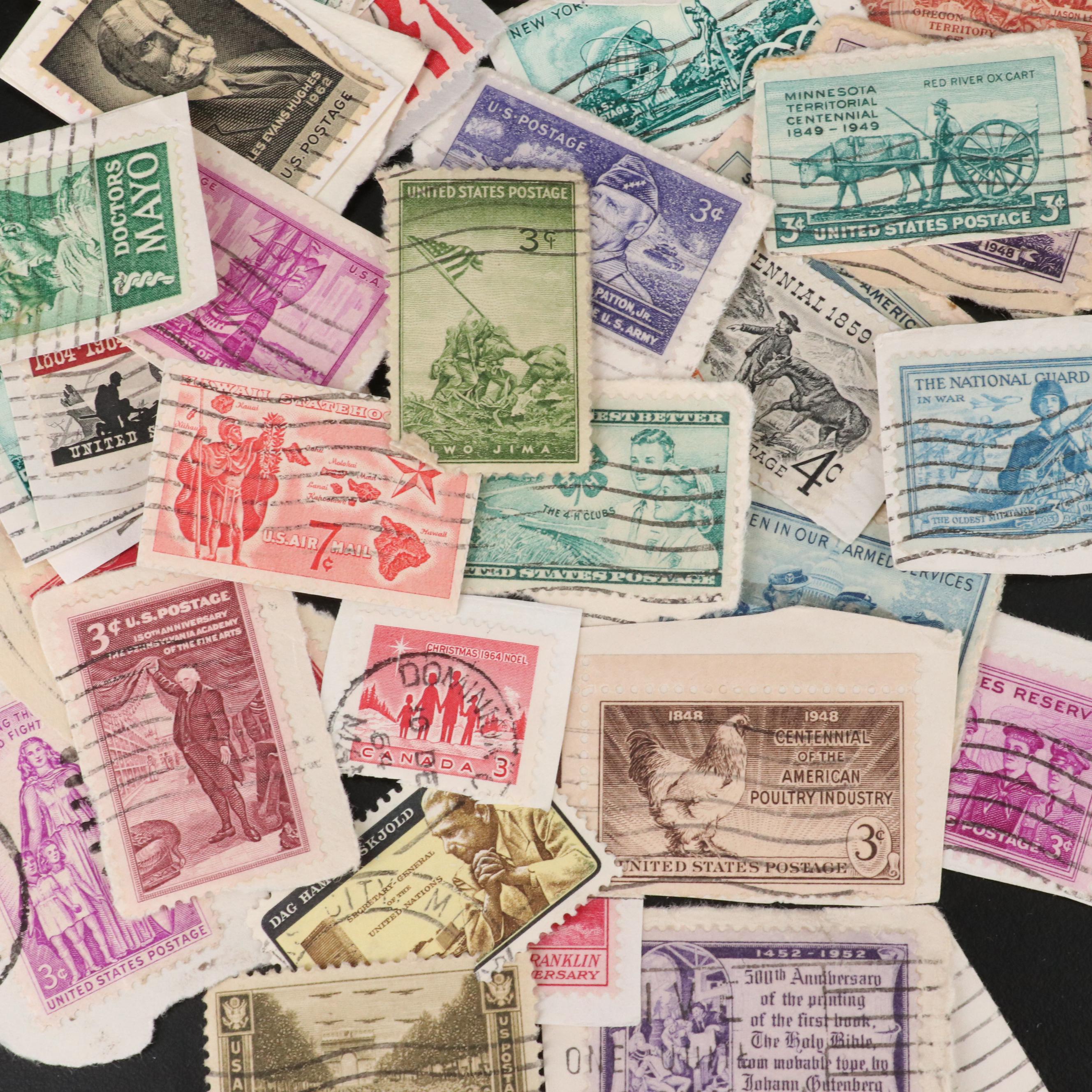 Large Assortment of U.S. and Foreign Postage Stamps
