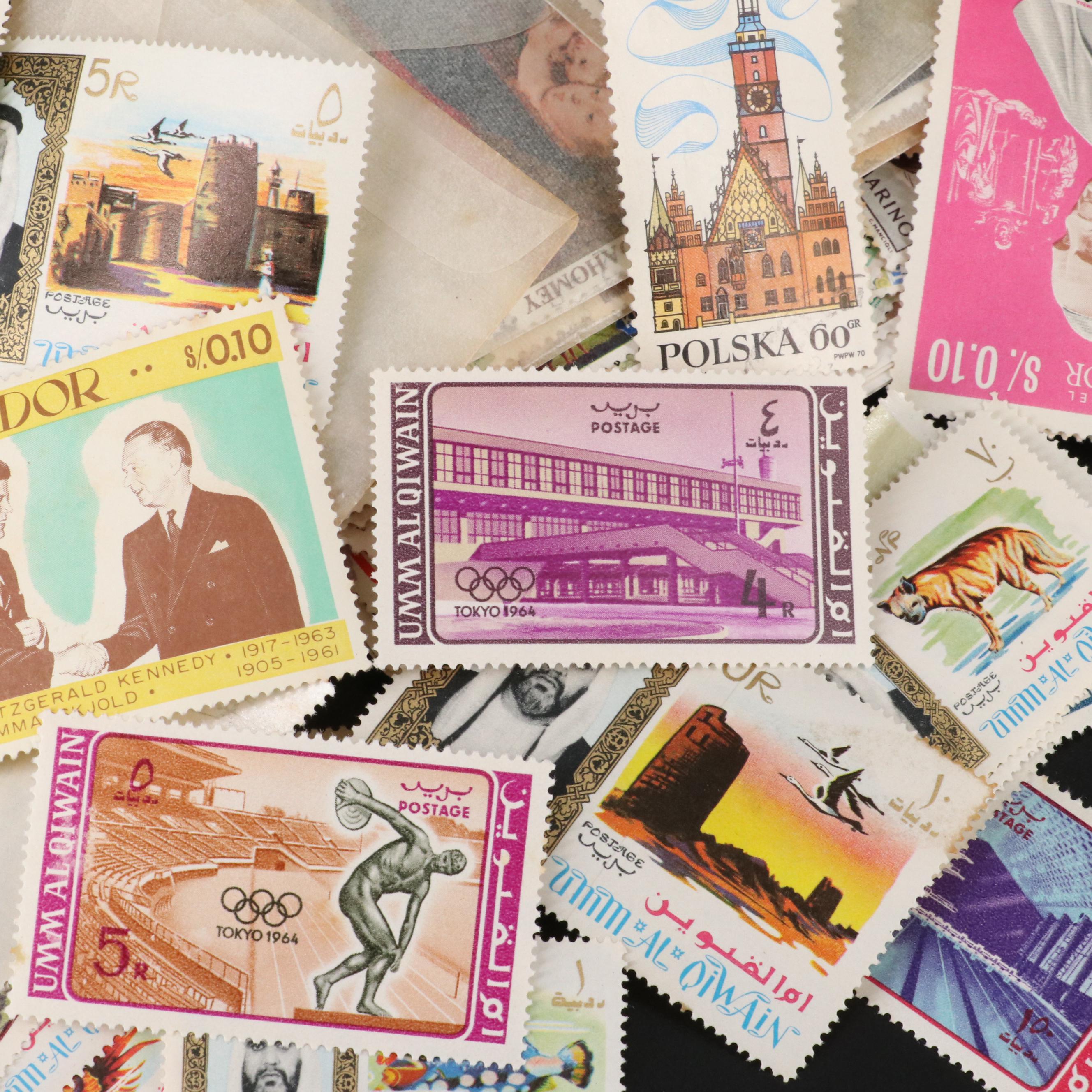 Large Assortment of U.S. and Foreign Postage Stamps