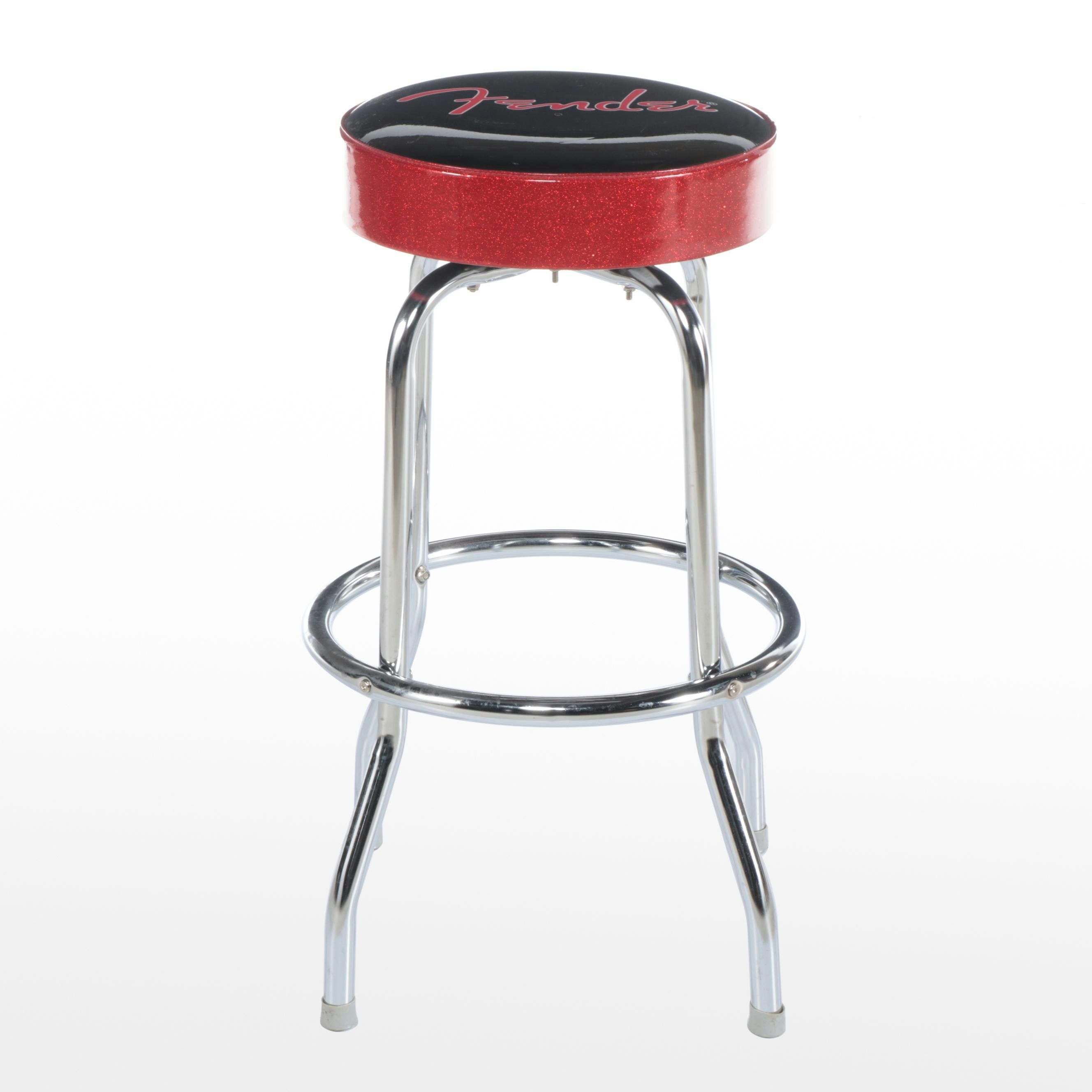 Fender Vinyl and Chromed Metal Stool