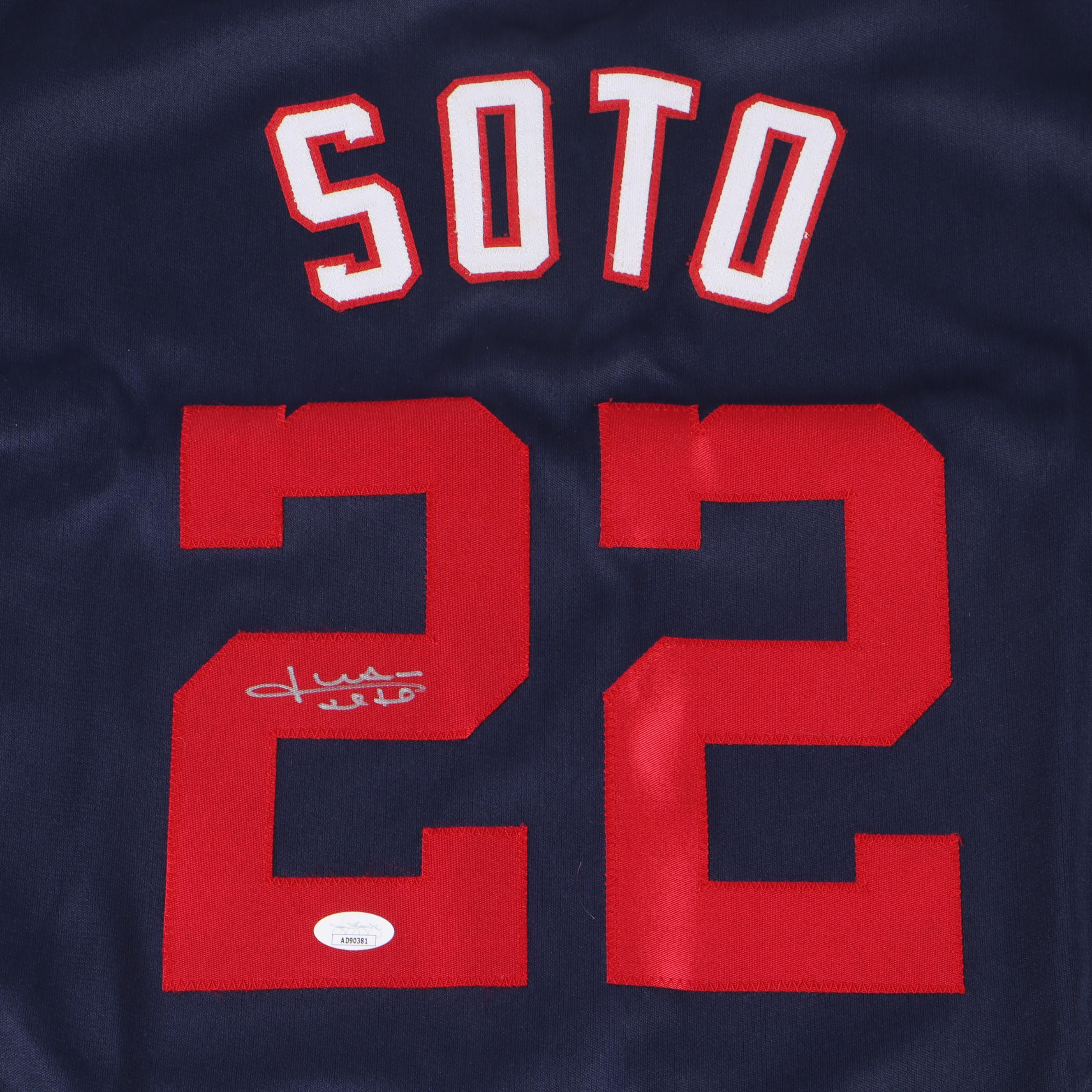 Juan Soto Signed Washington Nationals Baseball Jersey