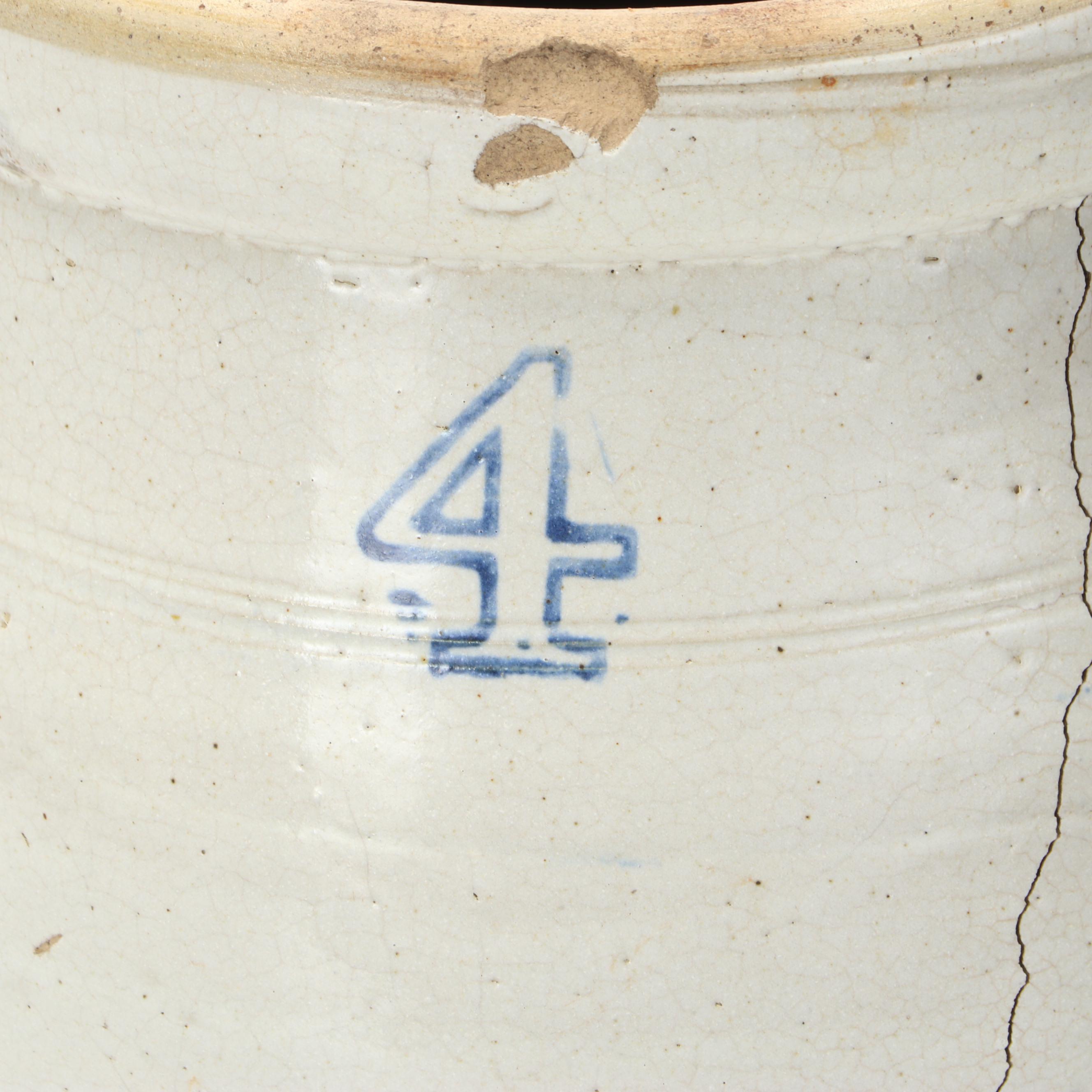 Taxidermy Franklin Grouse, Spruce Grouse and Ruffed Grouse on Salt-Glazed Crock