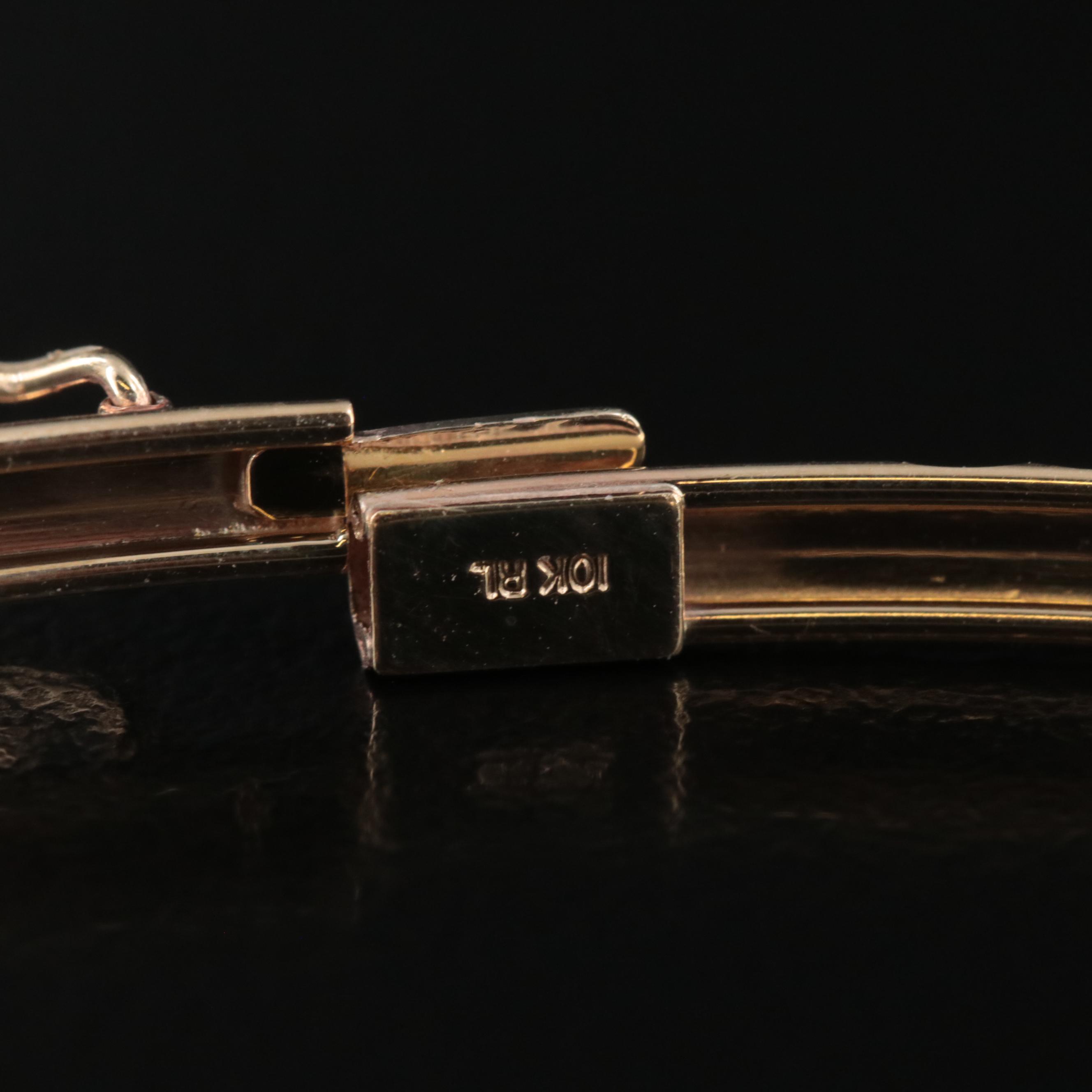 10K Diamond Cut Bangle