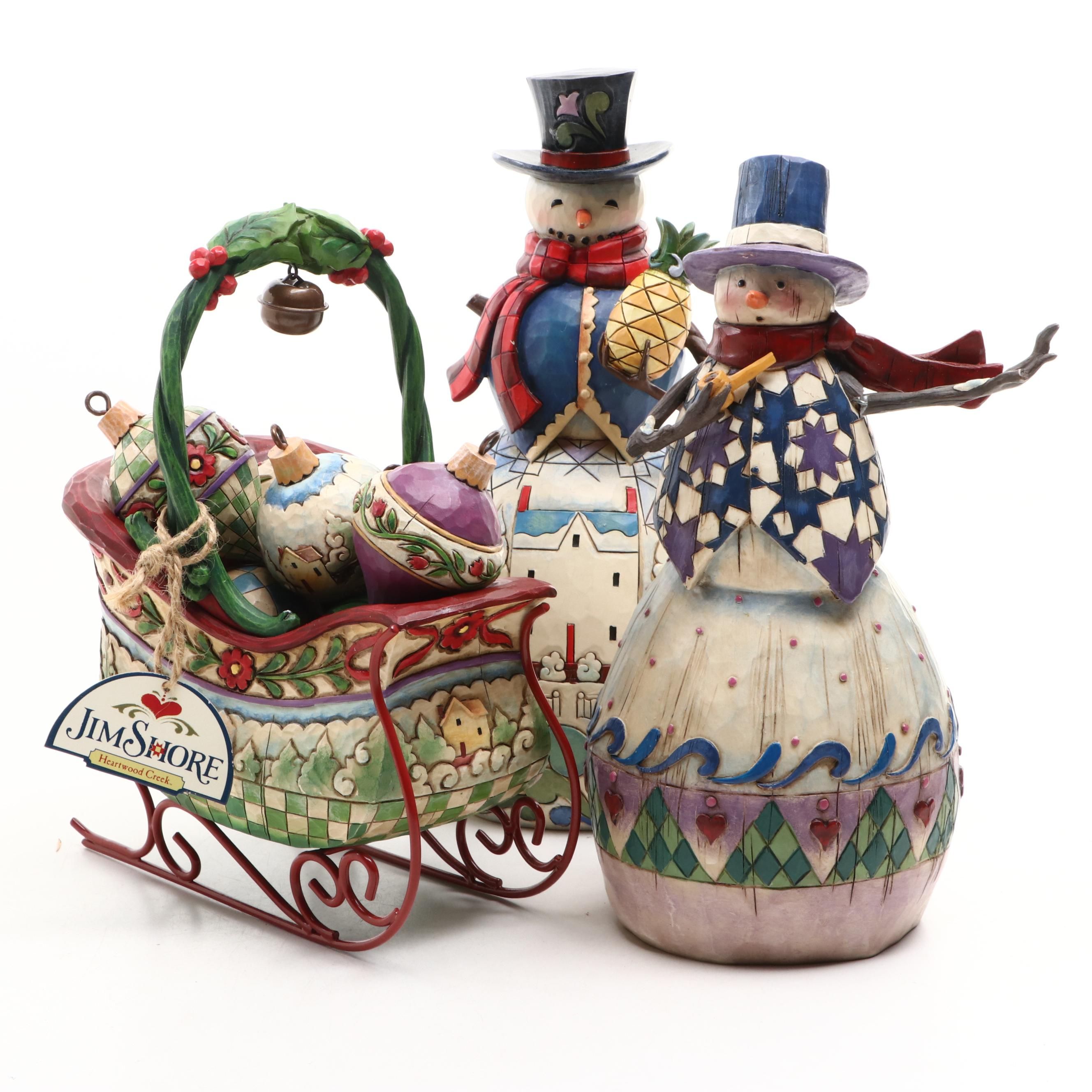 Jim Shore "Sleigh Bells Ring" and Other Holiday Figurines