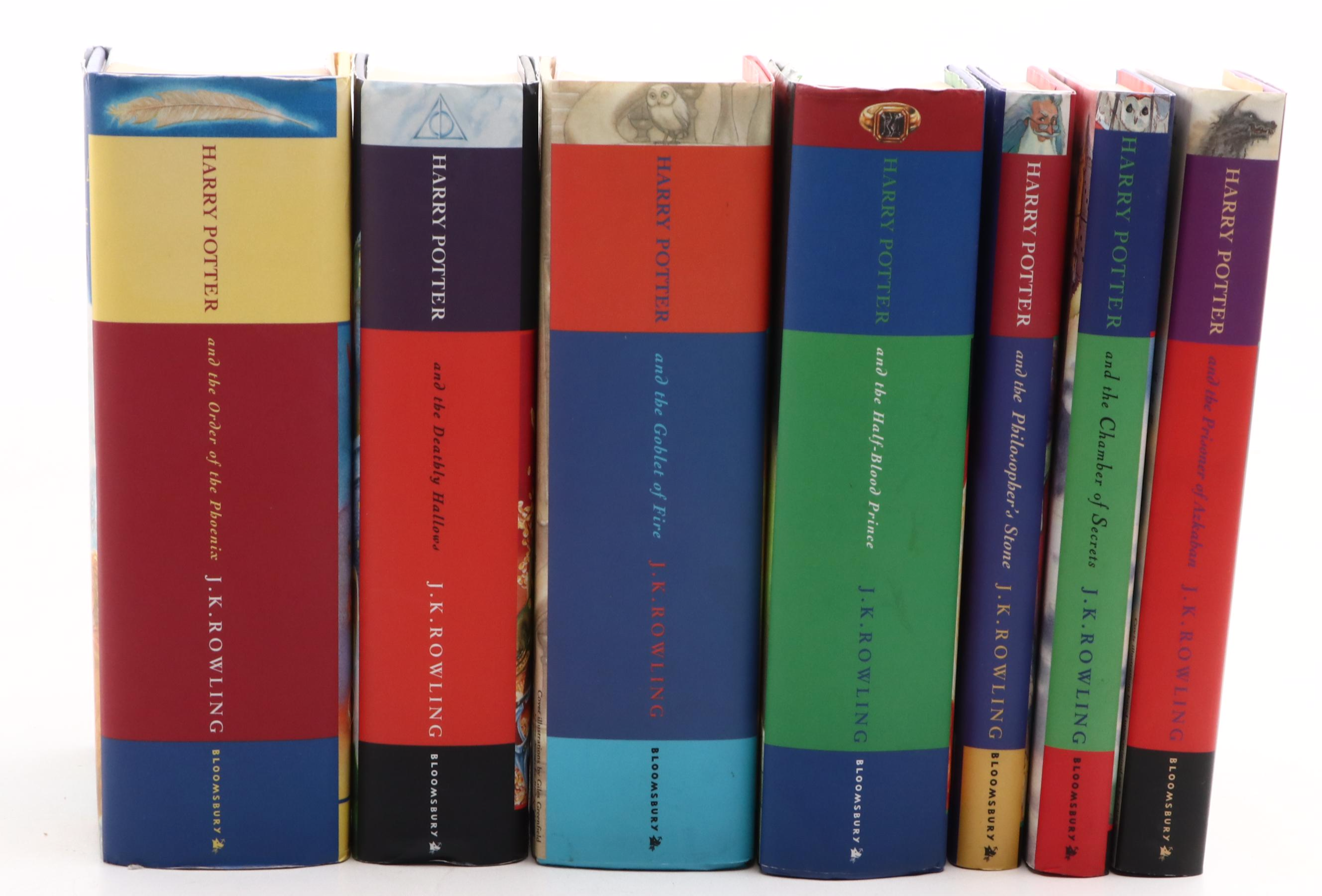 First UK Edition "Harry Potter" Complete Series by J. K. Rowling