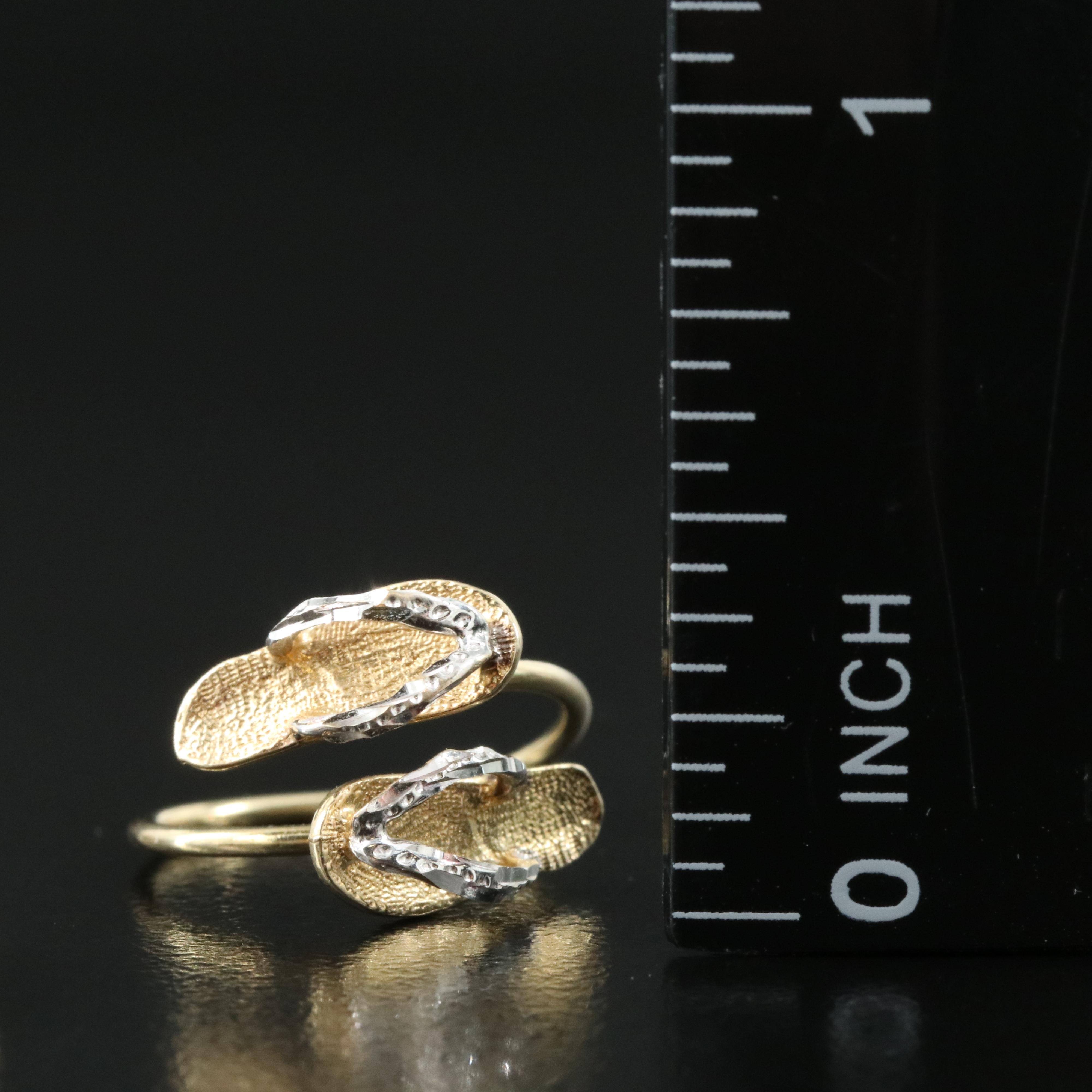 10K and 14K Toe Rings Including CZ