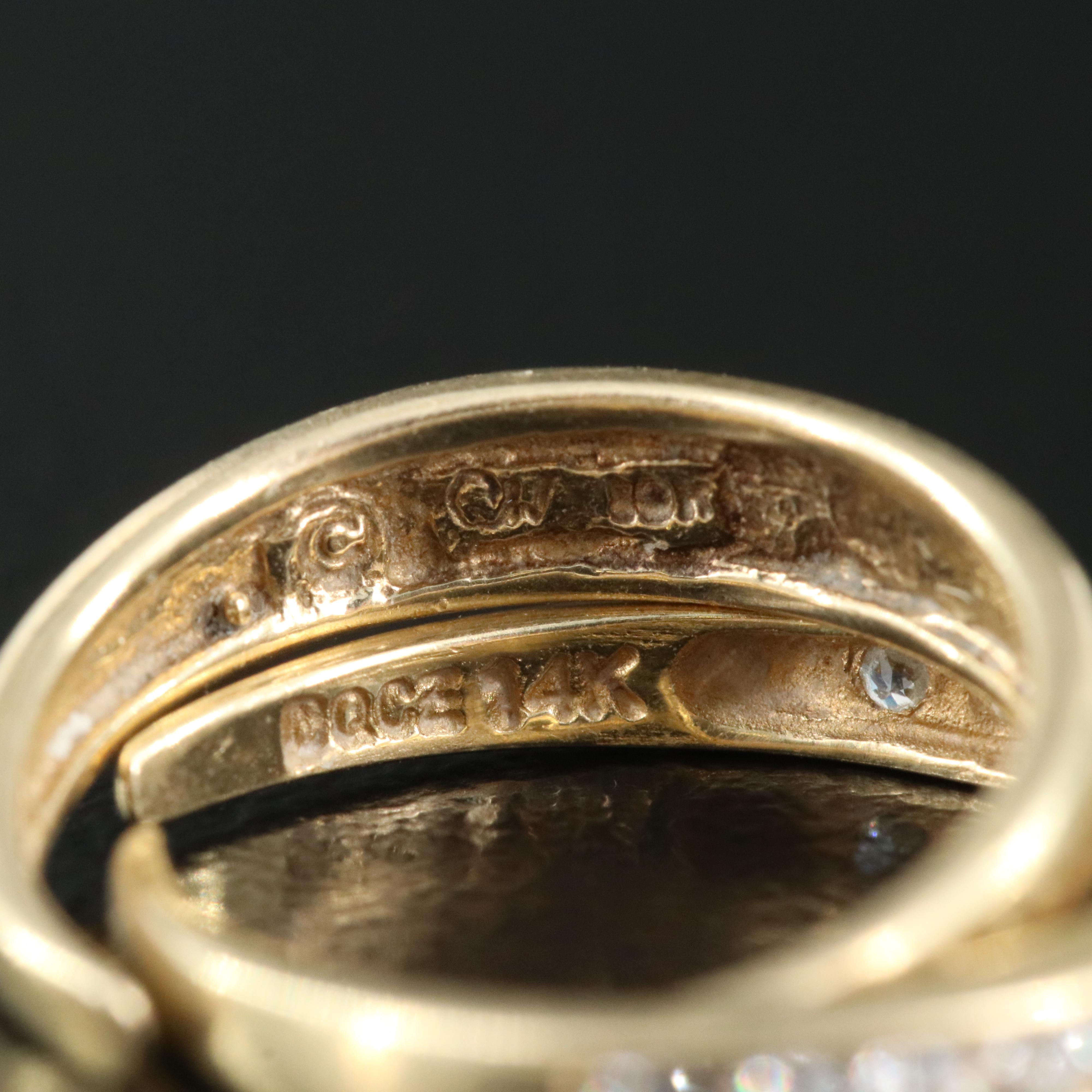 10K and 14K Toe Rings Including CZ