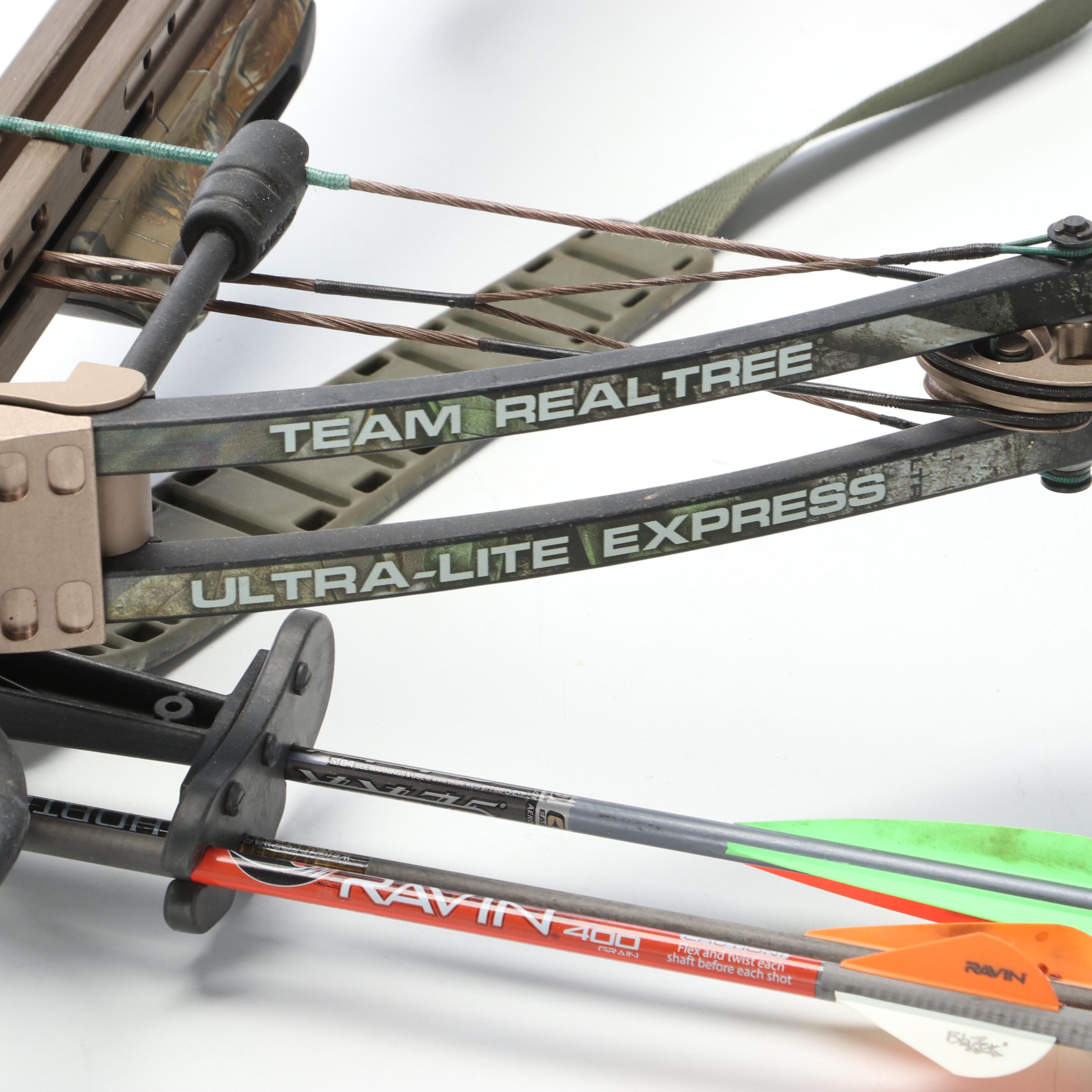 Real Tree Ultra-Lite Express Crossbow, Simmons Scope, Horton Carbon Arrows, More