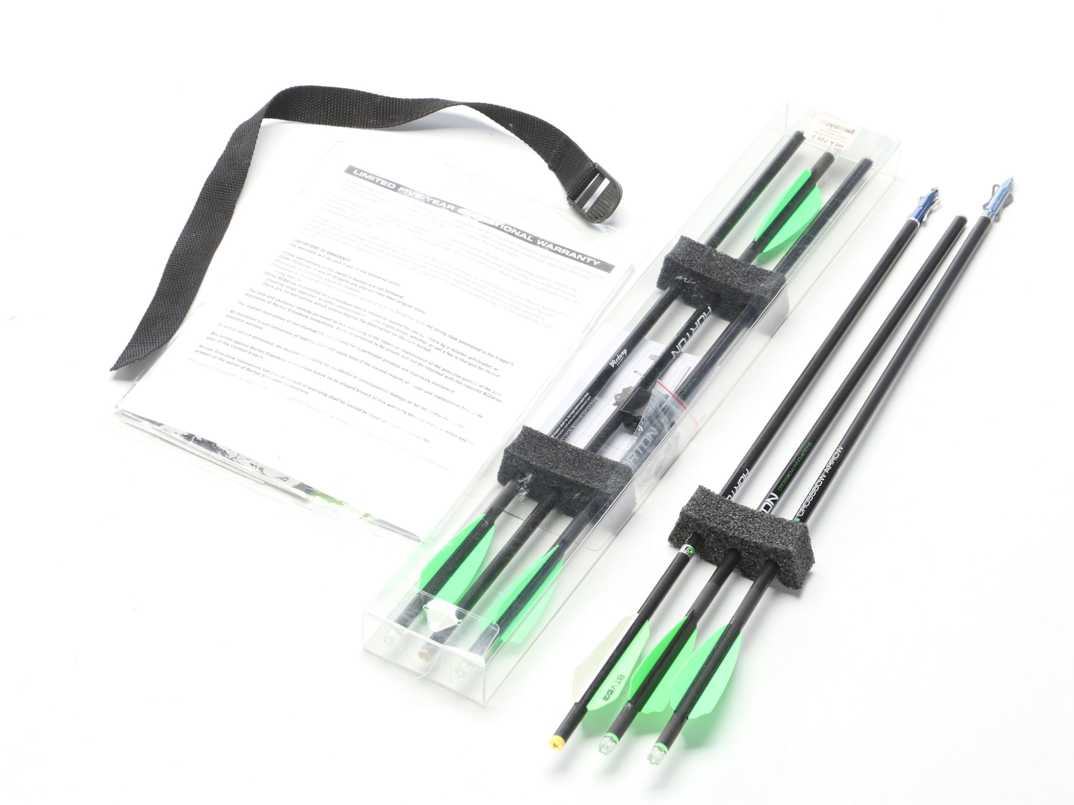 Horton Crossbow with TenPoint Scope, Carbon Arrows