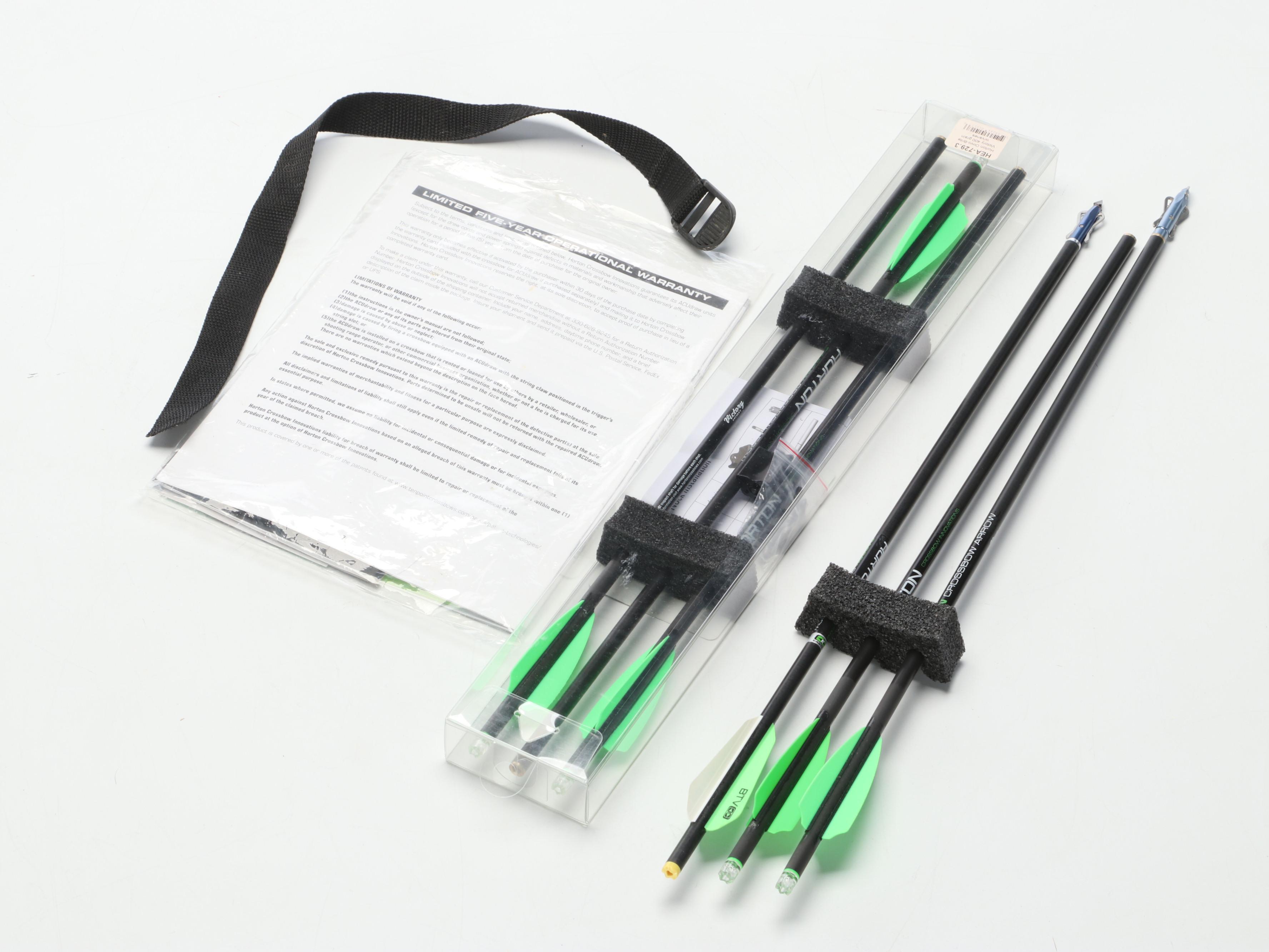 Horton Crossbow with TenPoint Scope, Carbon Arrows