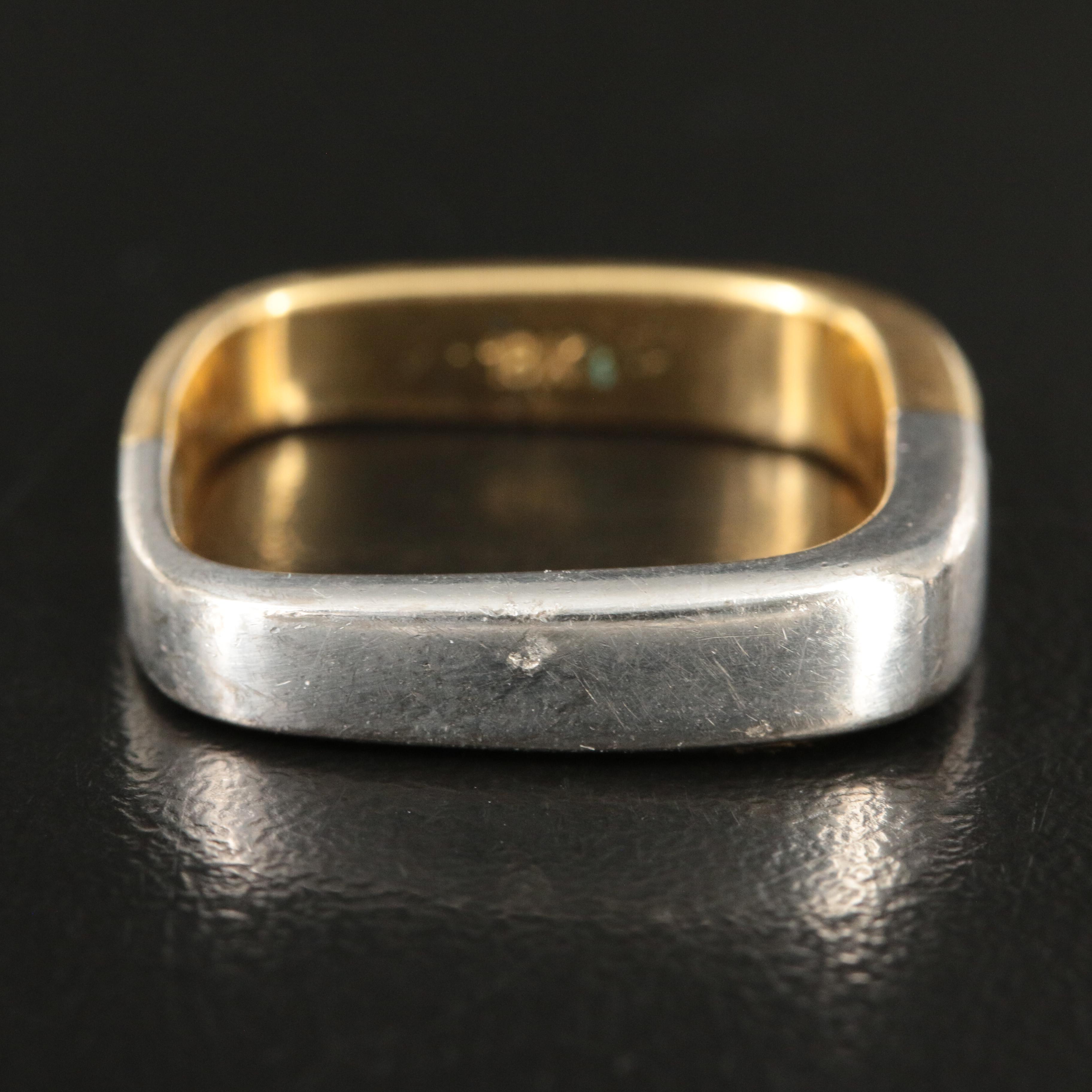 Piaget 18K Two-Tone Ring with Diamond Accent