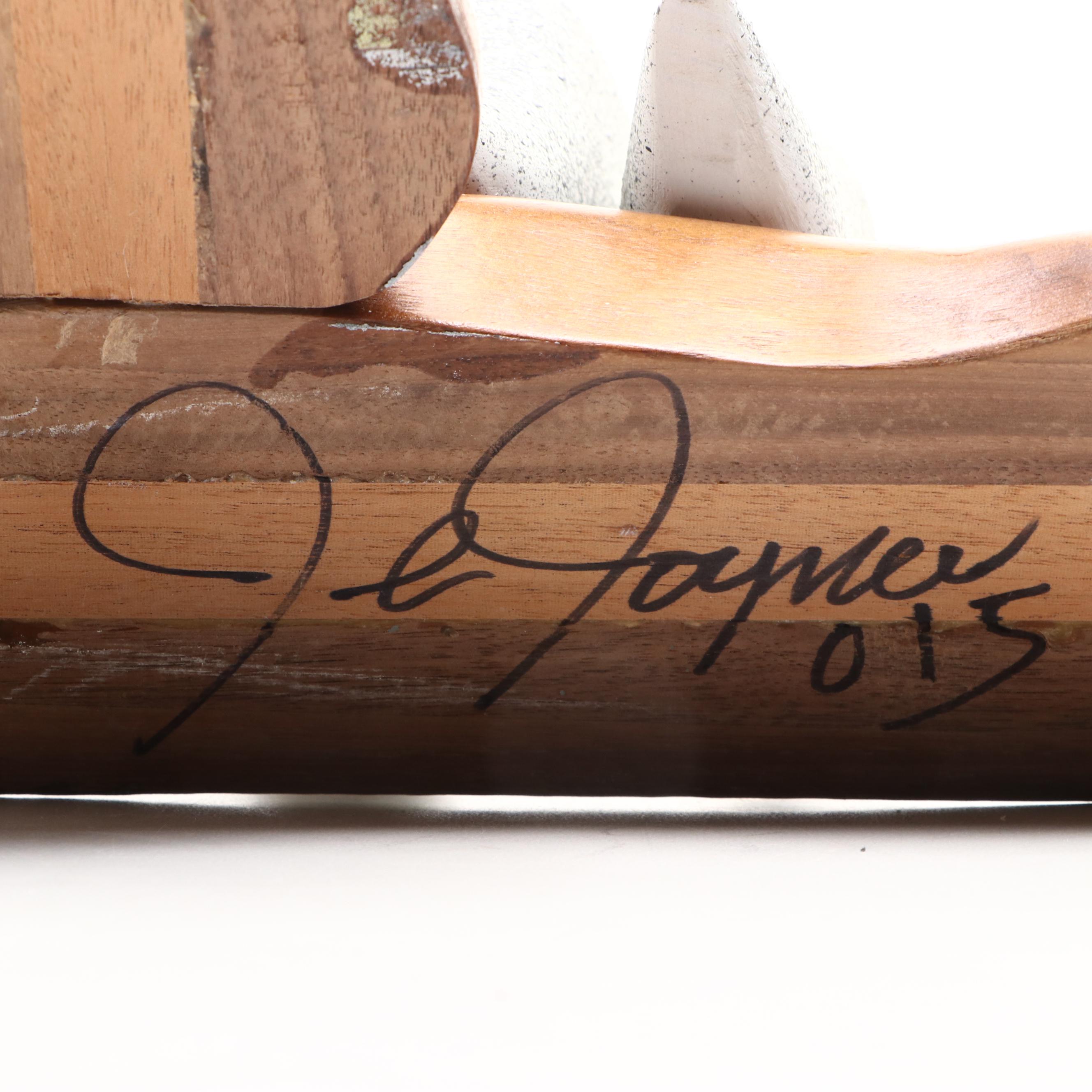 Modernist Wooden Bird Sculpture