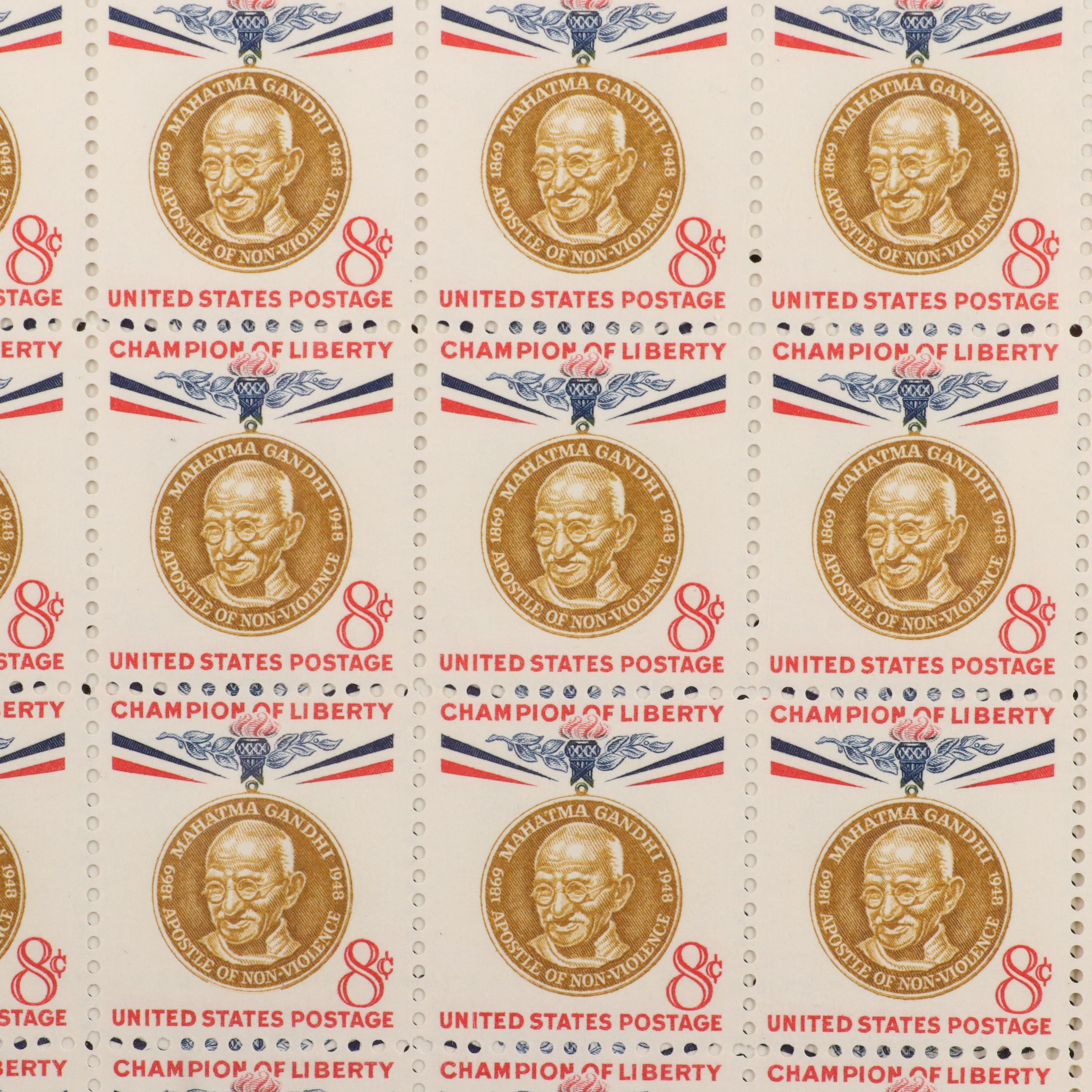 Over 400 Vintage U.S. Postage Stamp Sheets