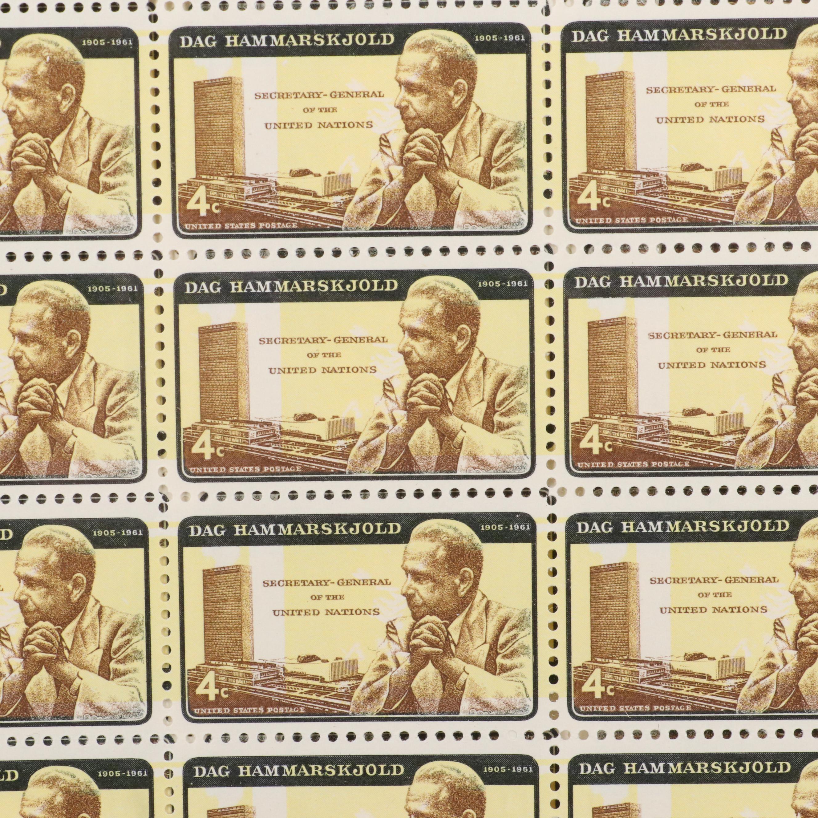 Over 400 Vintage U.S. Postage Stamp Sheets