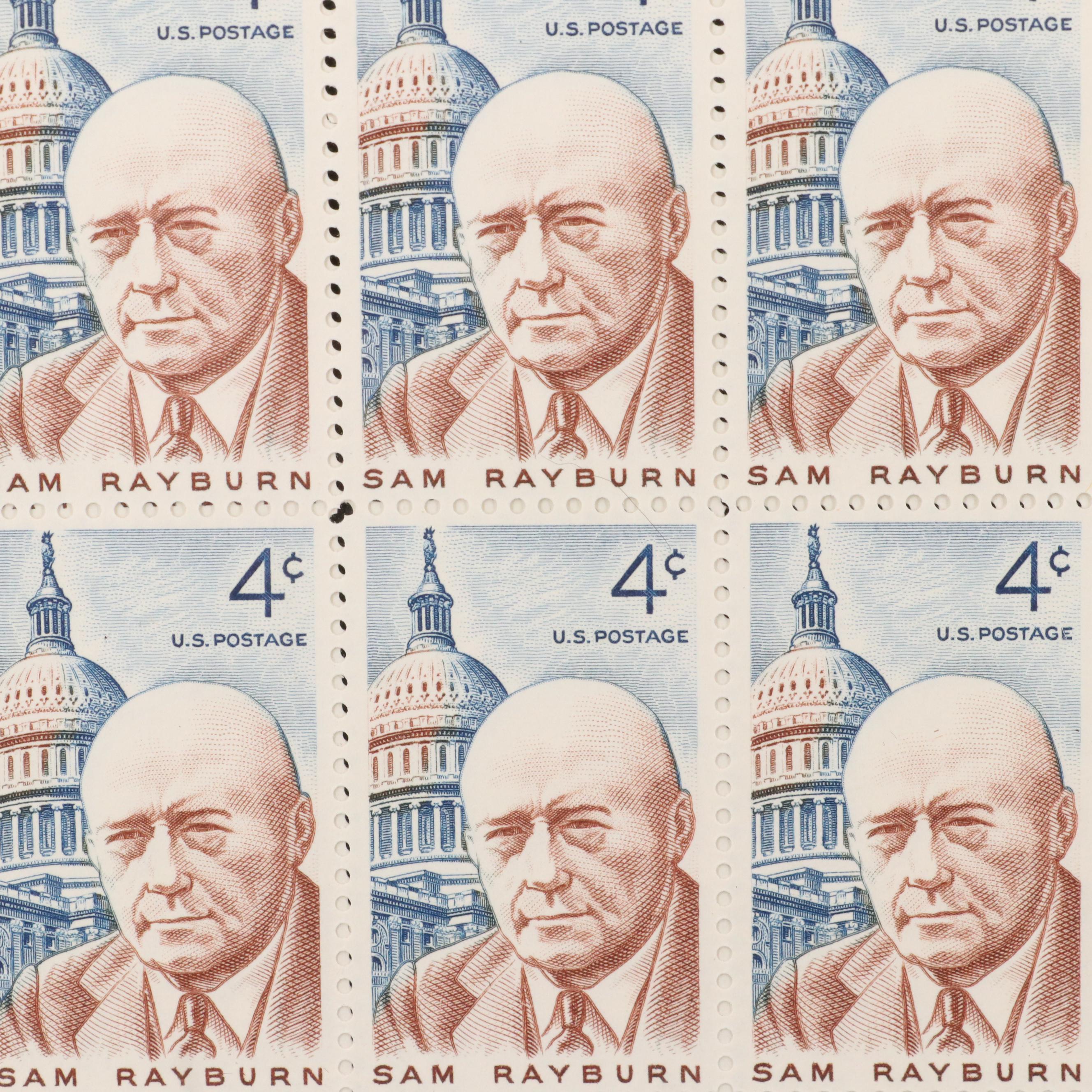 Over 400 Vintage U.S. Postage Stamp Sheets