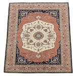 6'1 x 8'7 Hand-Knotted Persian Heriz Area Rug