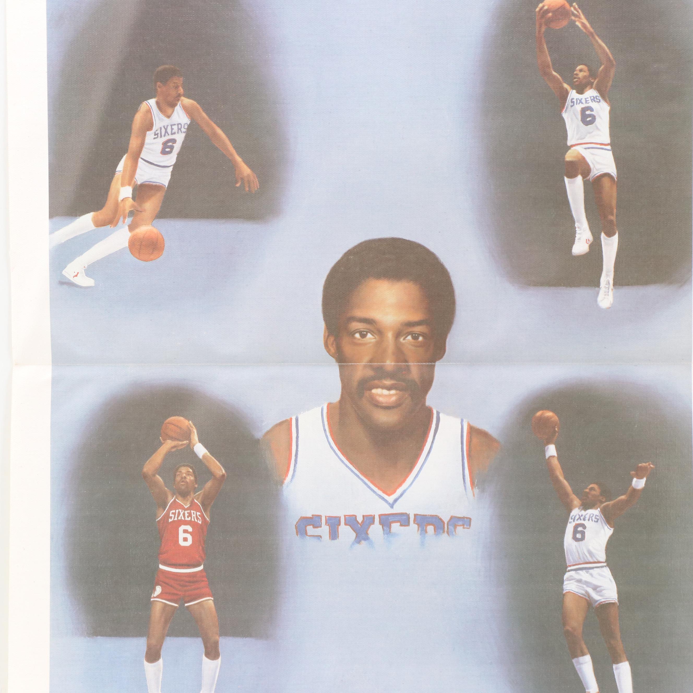 Diamond Portraits Julius Erving Offset Lithograph