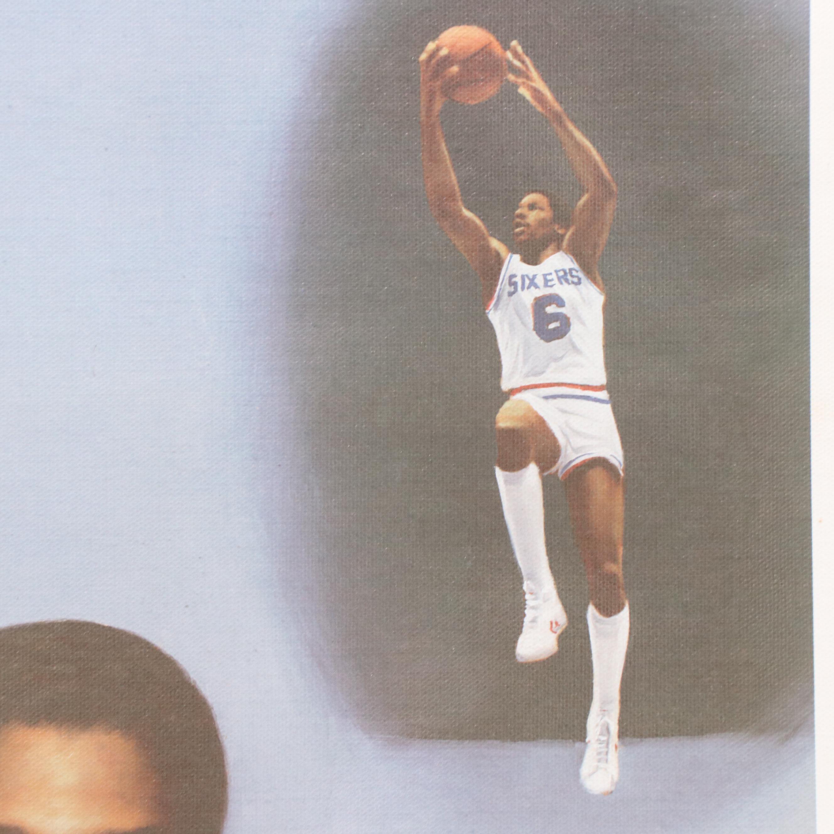 Diamond Portraits Julius Erving Offset Lithograph
