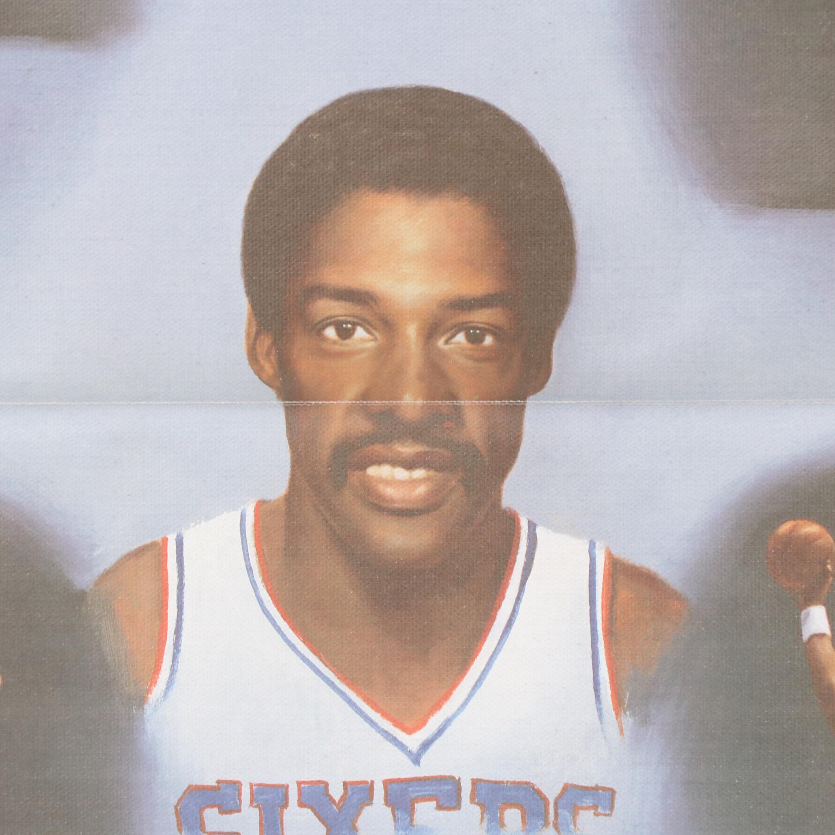 Diamond Portraits Julius Erving Offset Lithograph