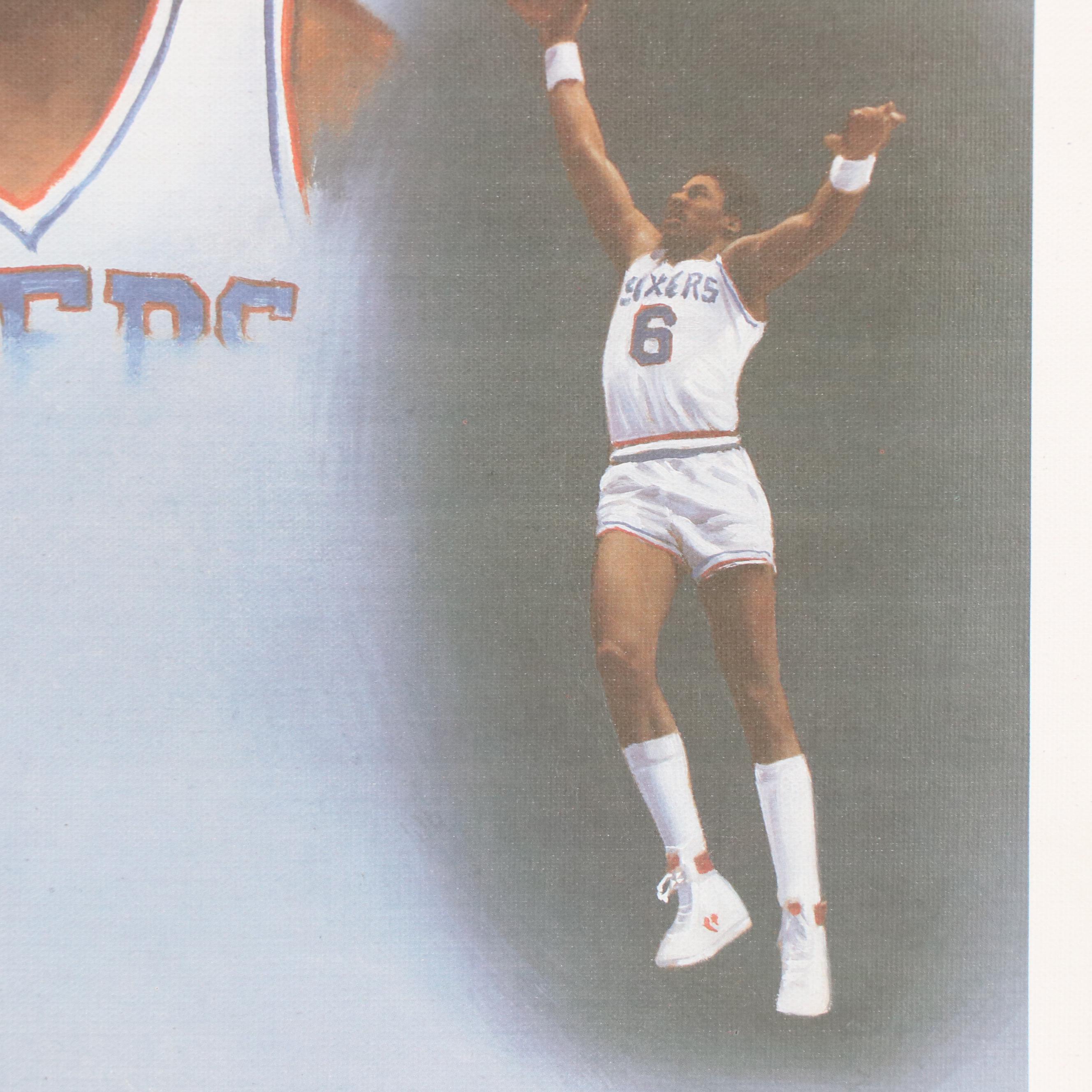 Diamond Portraits Julius Erving Offset Lithograph