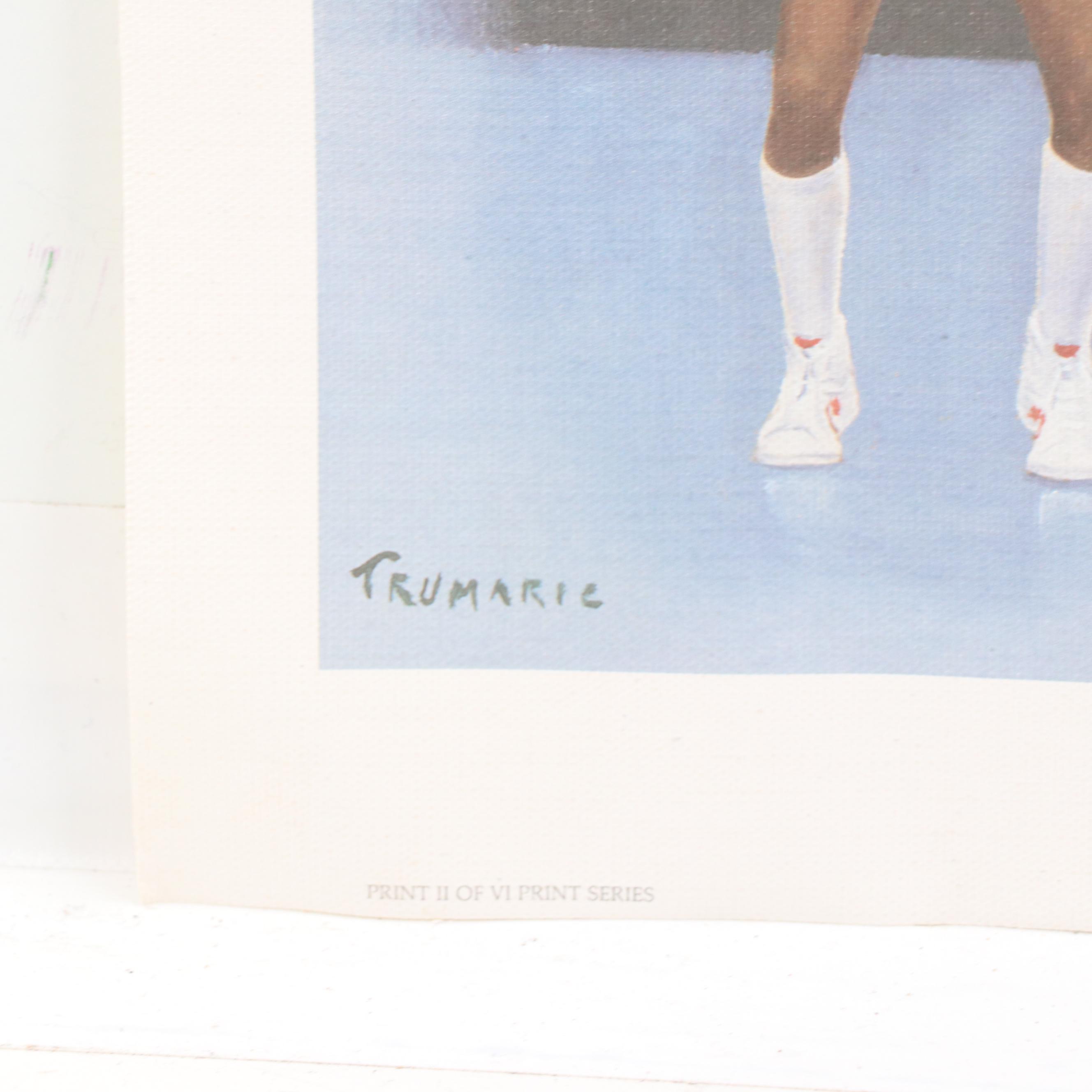 Diamond Portraits Julius Erving Offset Lithograph