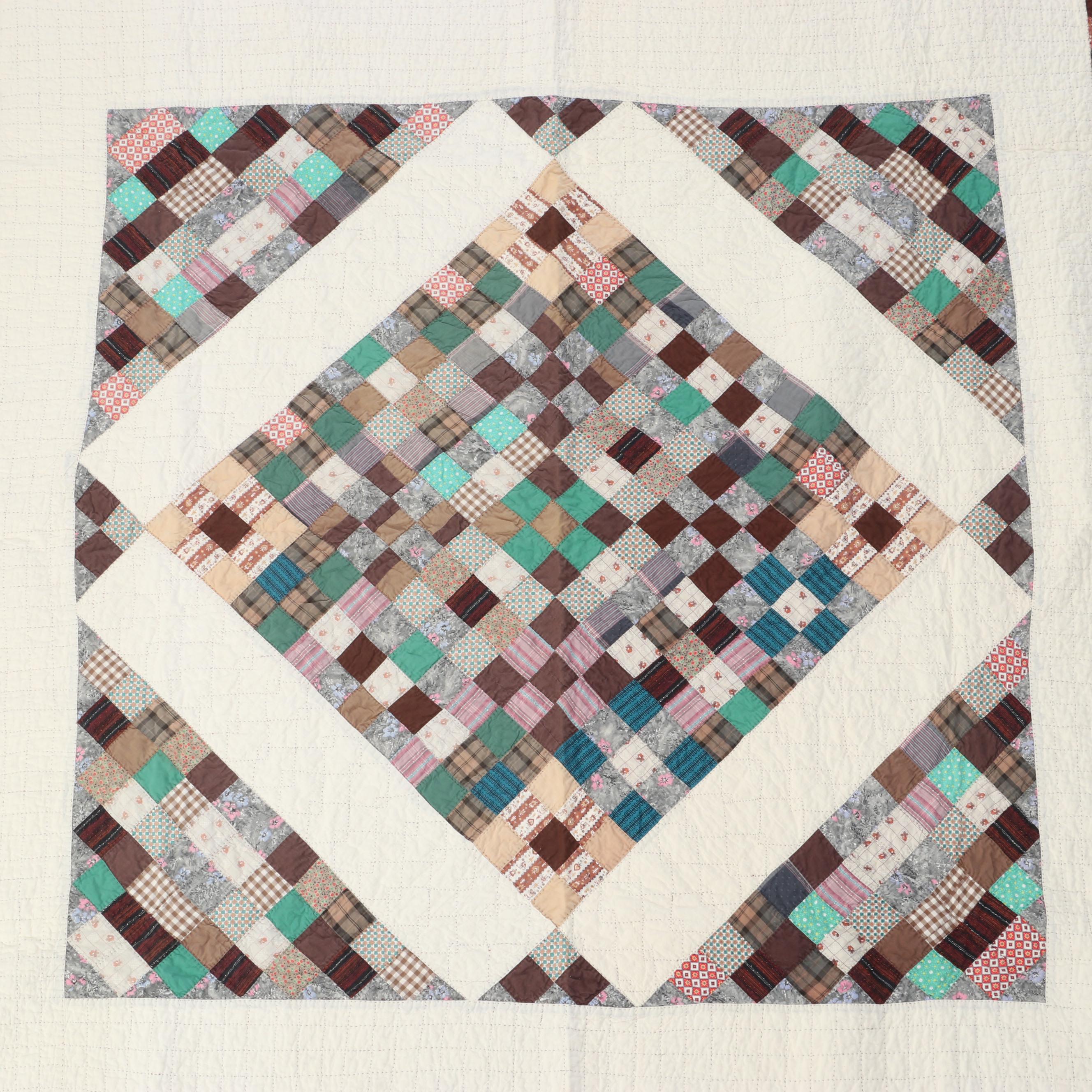 Handmade Patchwork Pieced Quilt