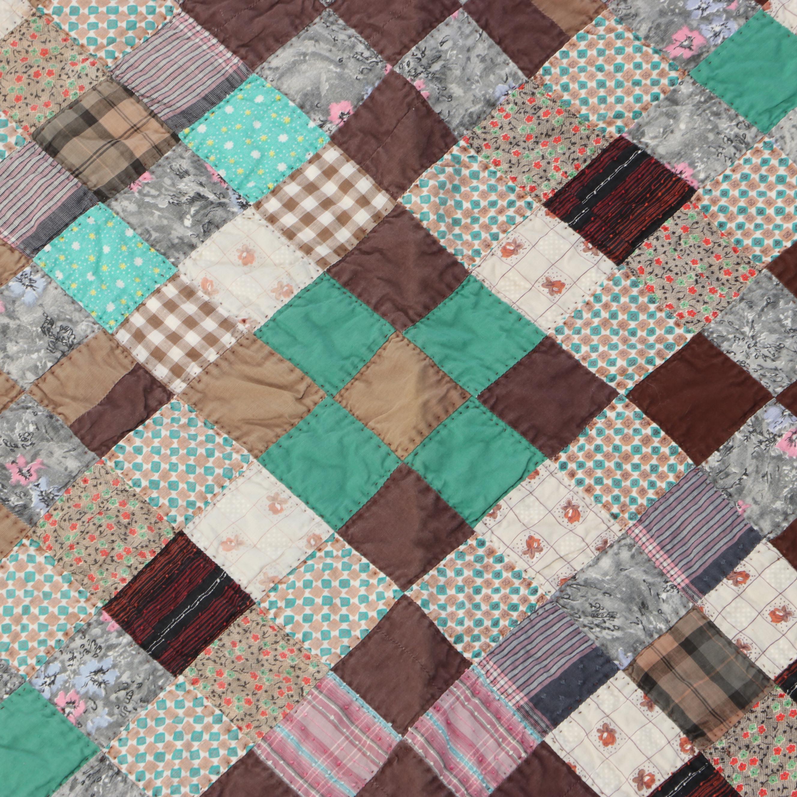 Handmade Patchwork Pieced Quilt