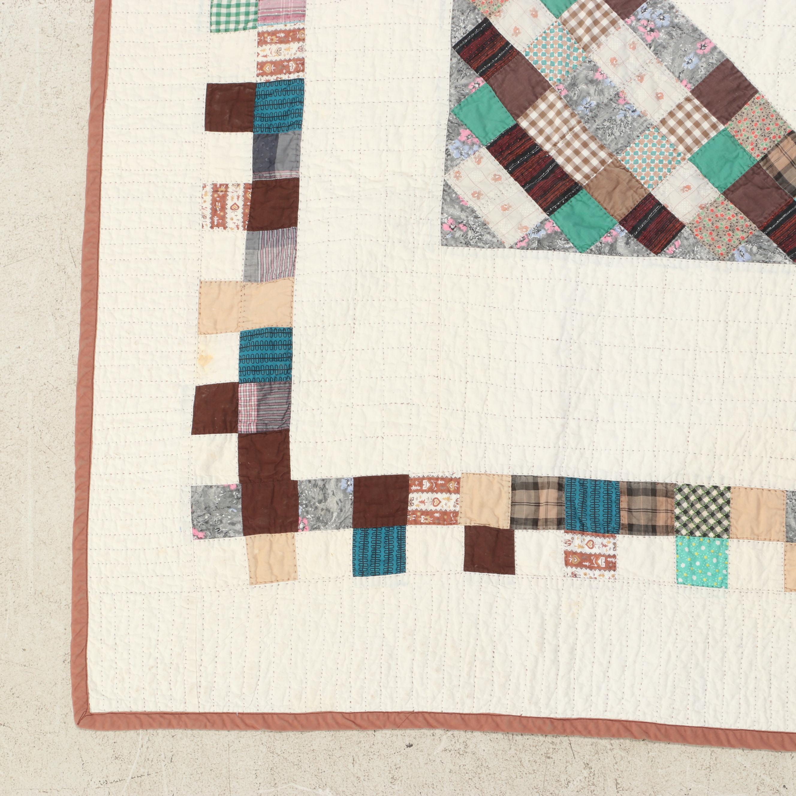 Handmade Patchwork Pieced Quilt