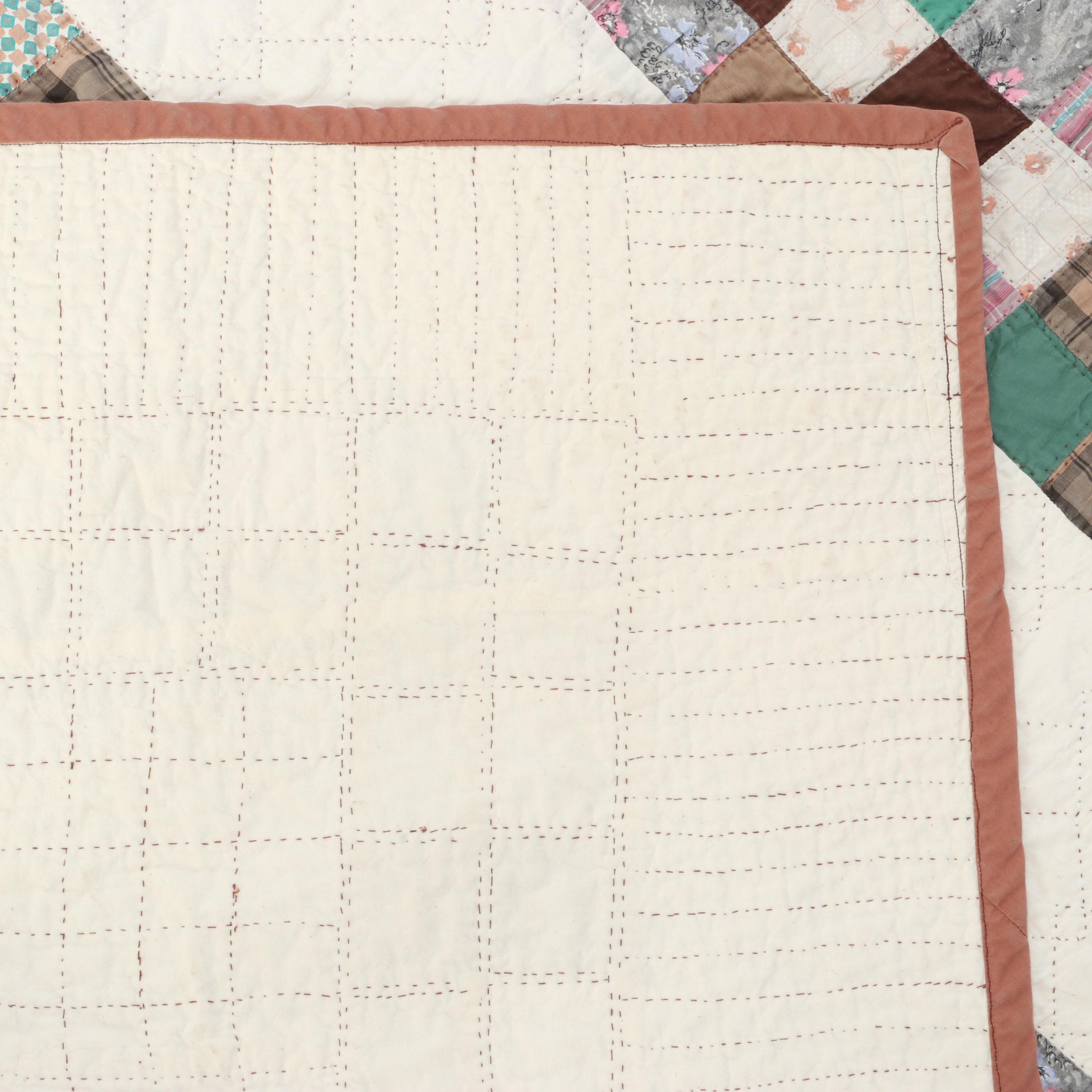 Handmade Patchwork Pieced Quilt