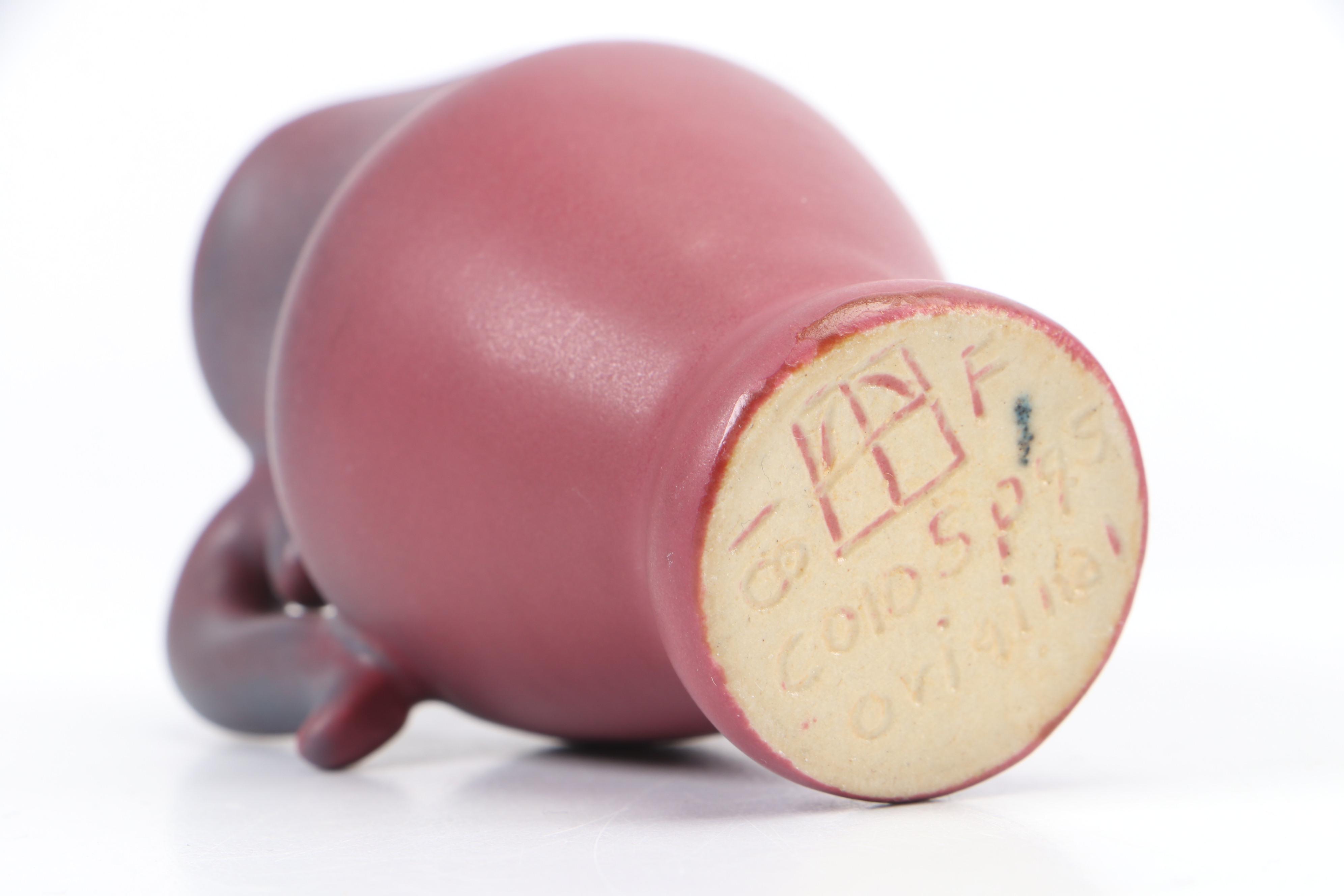 Van Briggle Pottery Mulberry Ceramic Pitcher and Mini Pitcher