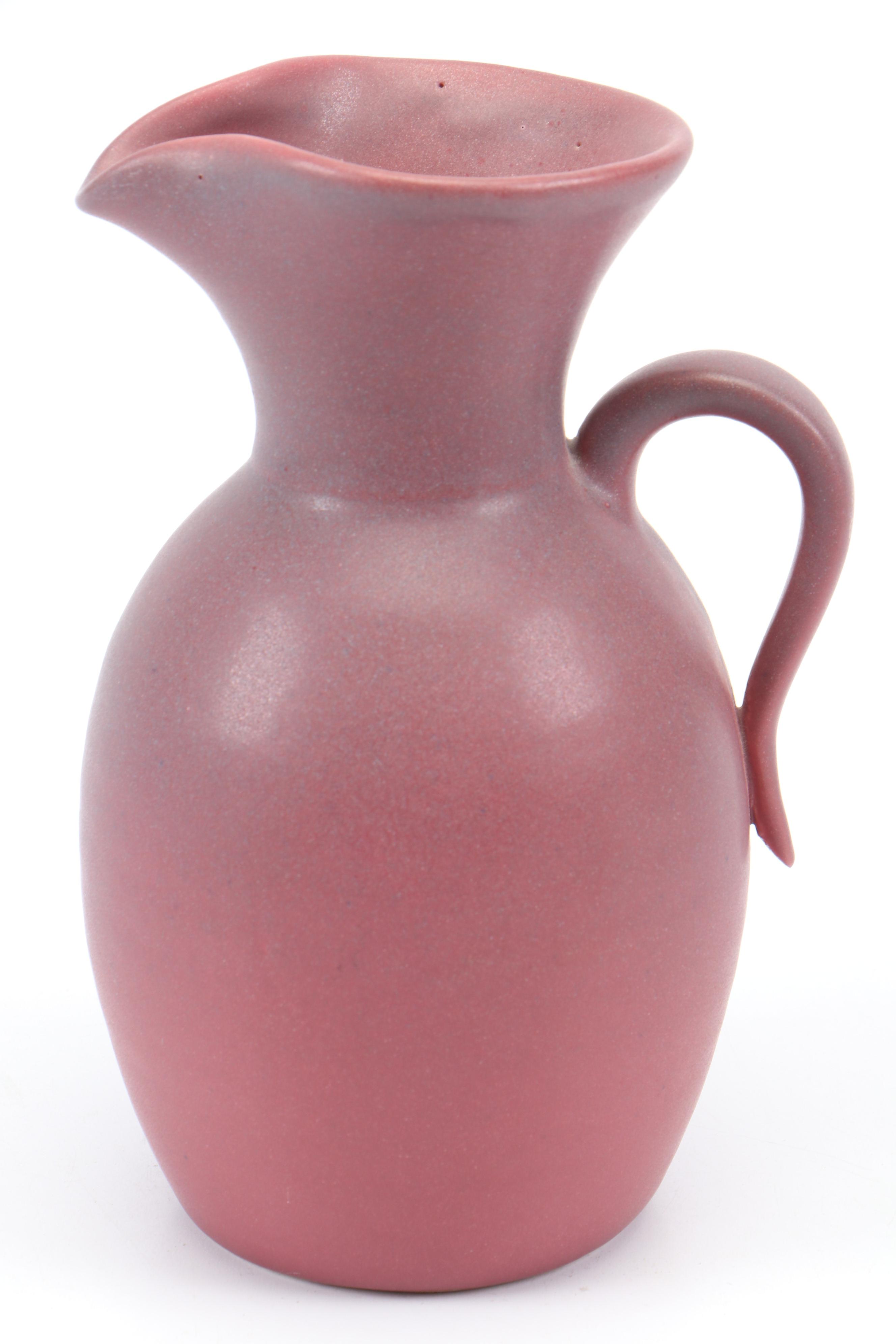 Van Briggle Pottery Mulberry Ceramic Pitcher and Mini Pitcher