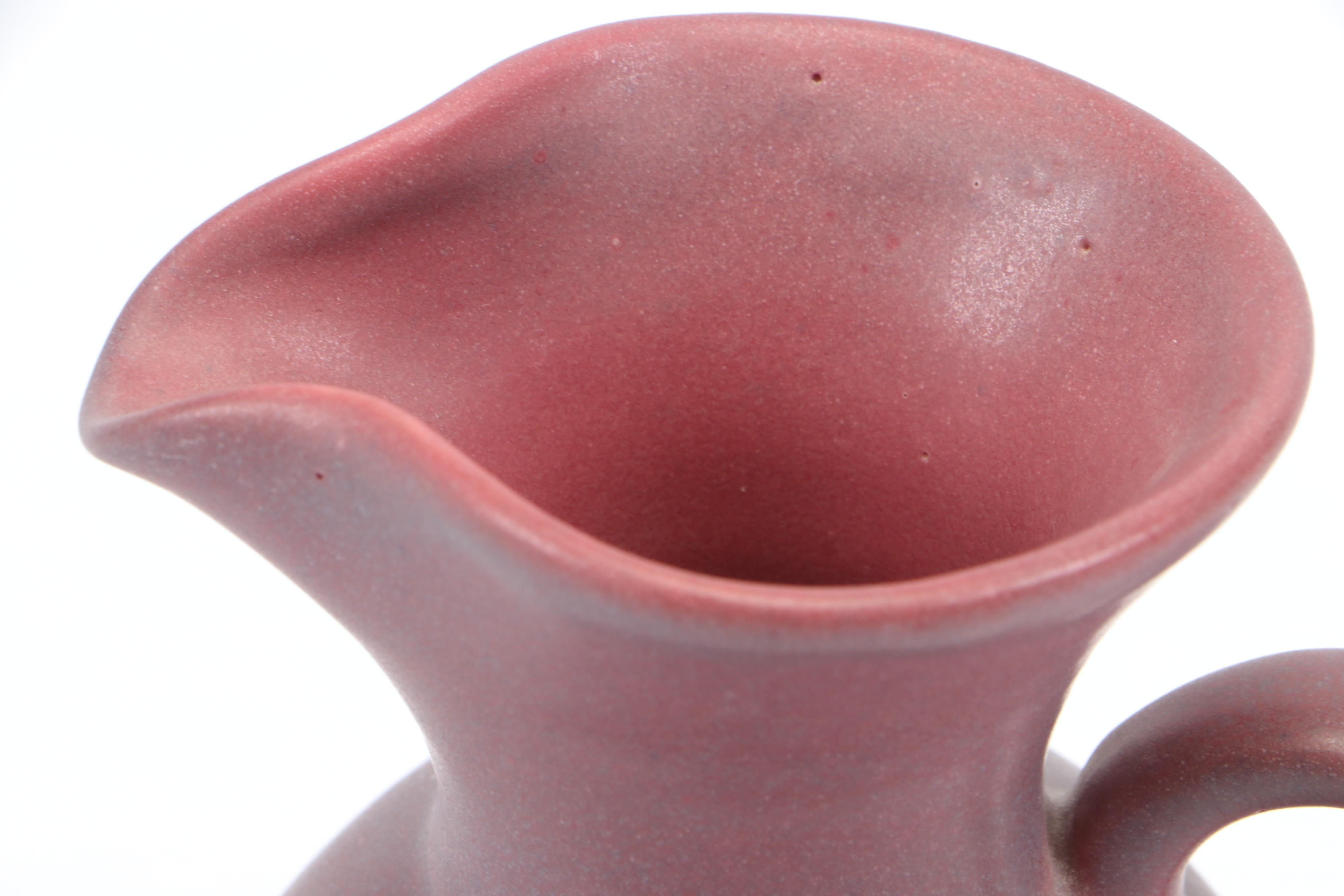 Van Briggle Pottery Mulberry Ceramic Pitcher and Mini Pitcher