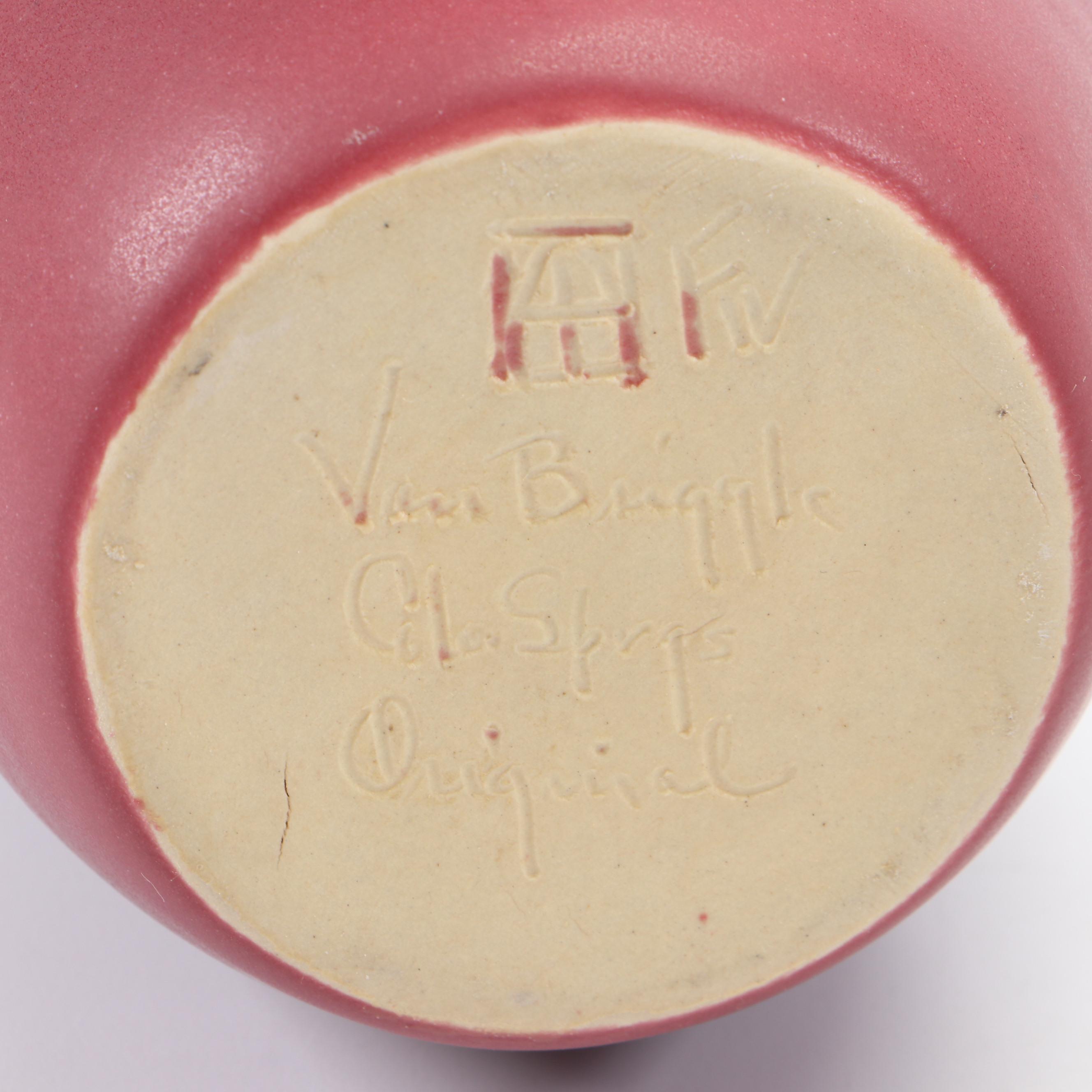 Van Briggle Pottery Mulberry Ceramic Pitcher and Mini Pitcher