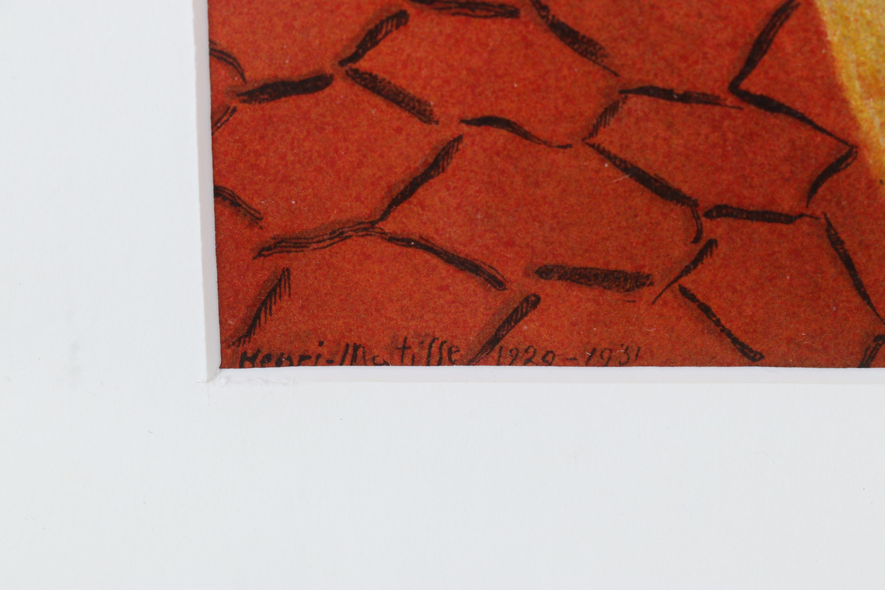 Henri Matisse Color Lithograph "The Yellow Dress," 1955