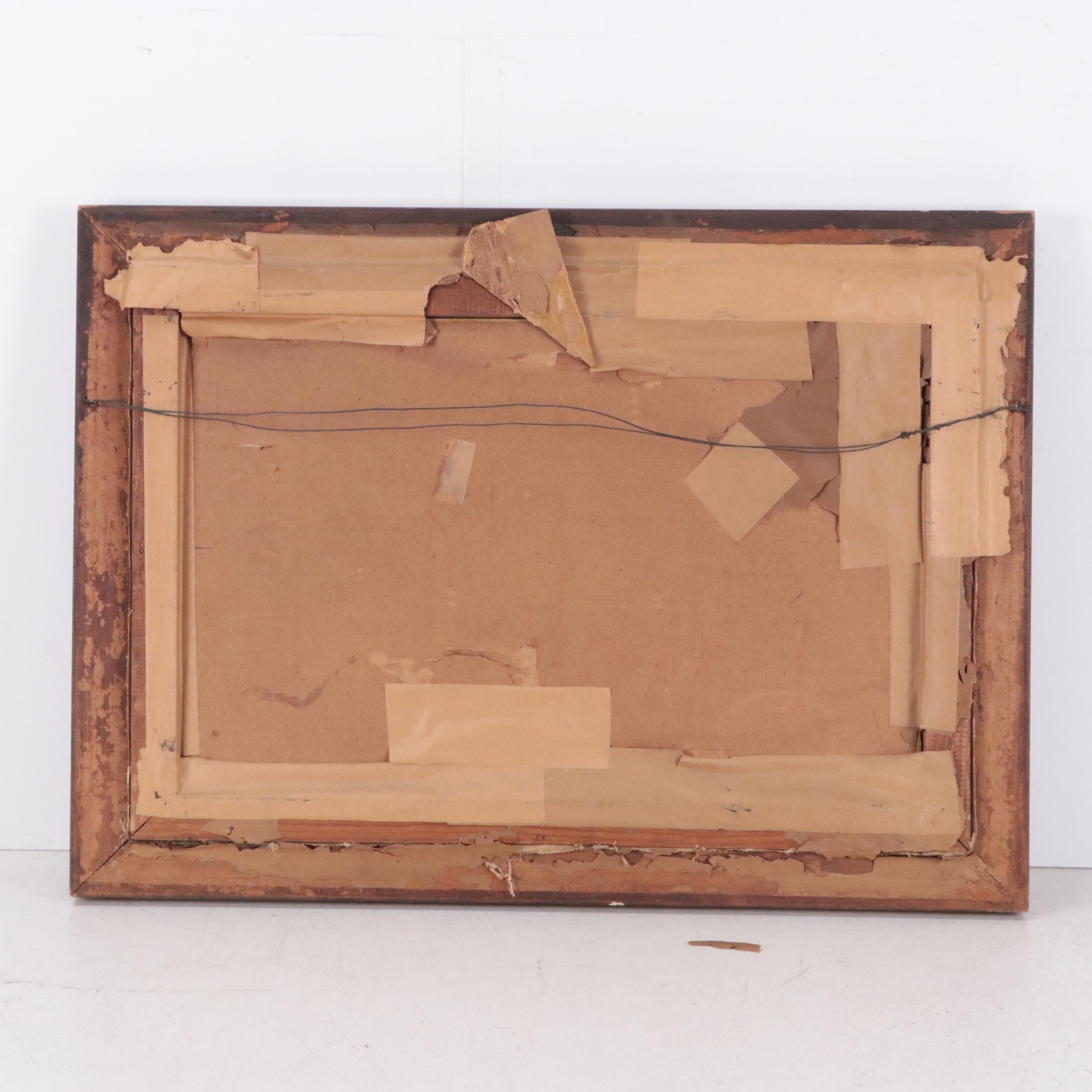 Margaret Walton Oil Painting of Wooded Landscape, 1924