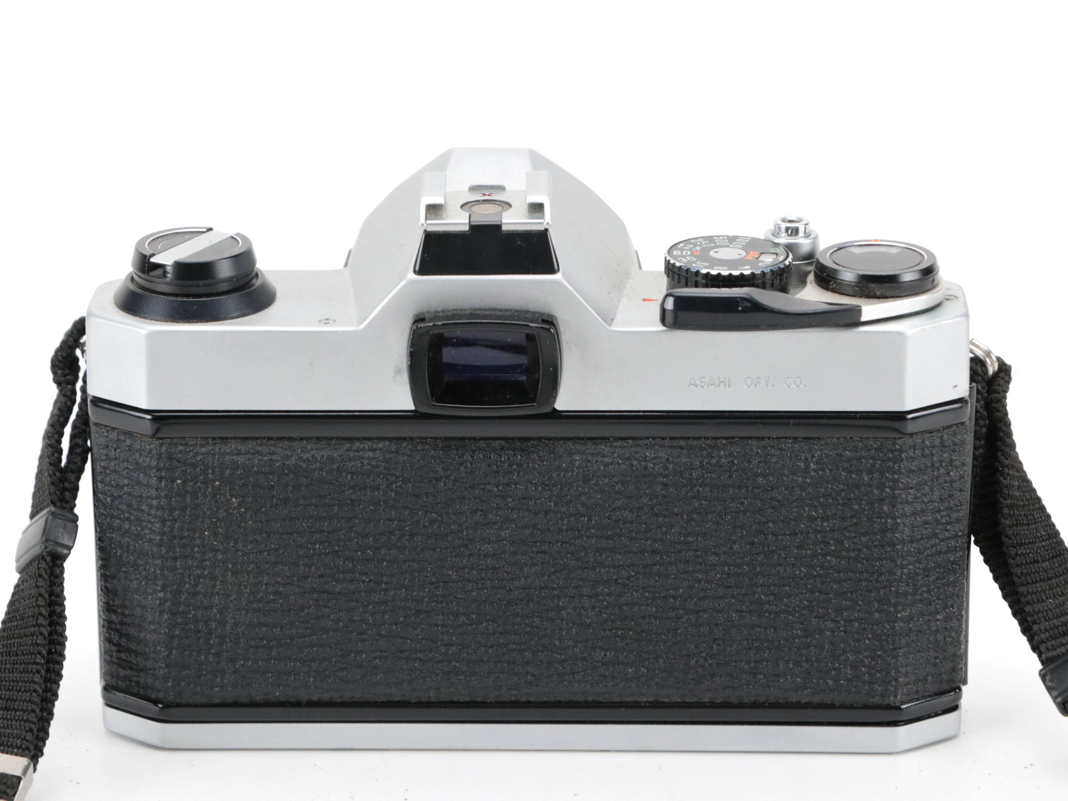 Pentax MX and K1000 Cameras with Lenses, Cases, and More Accessories