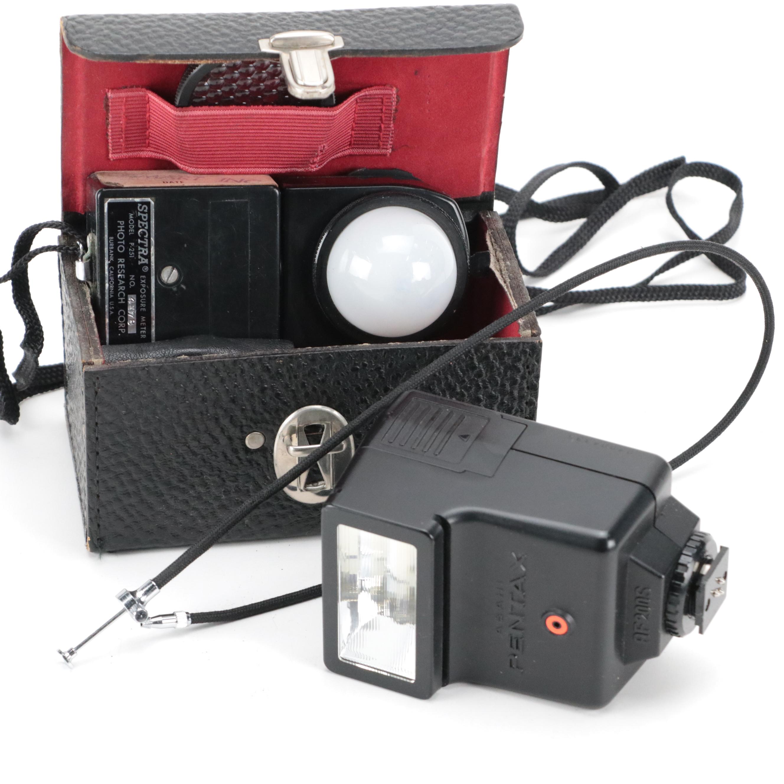 Pentax MX and K1000 Cameras with Lenses, Cases, and More Accessories