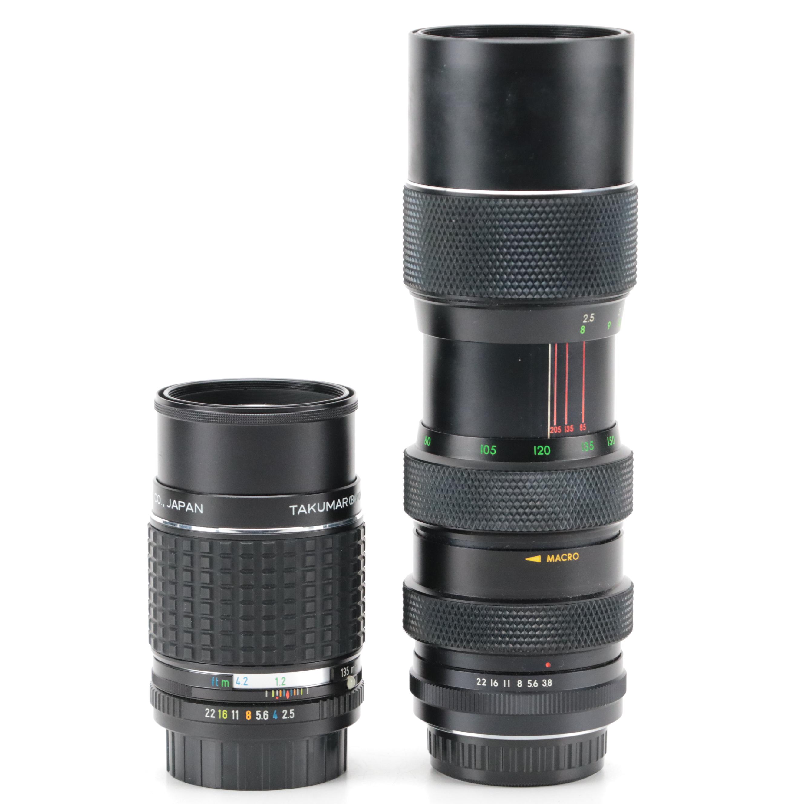 Pentax MX and K1000 Cameras with Lenses, Cases, and More Accessories