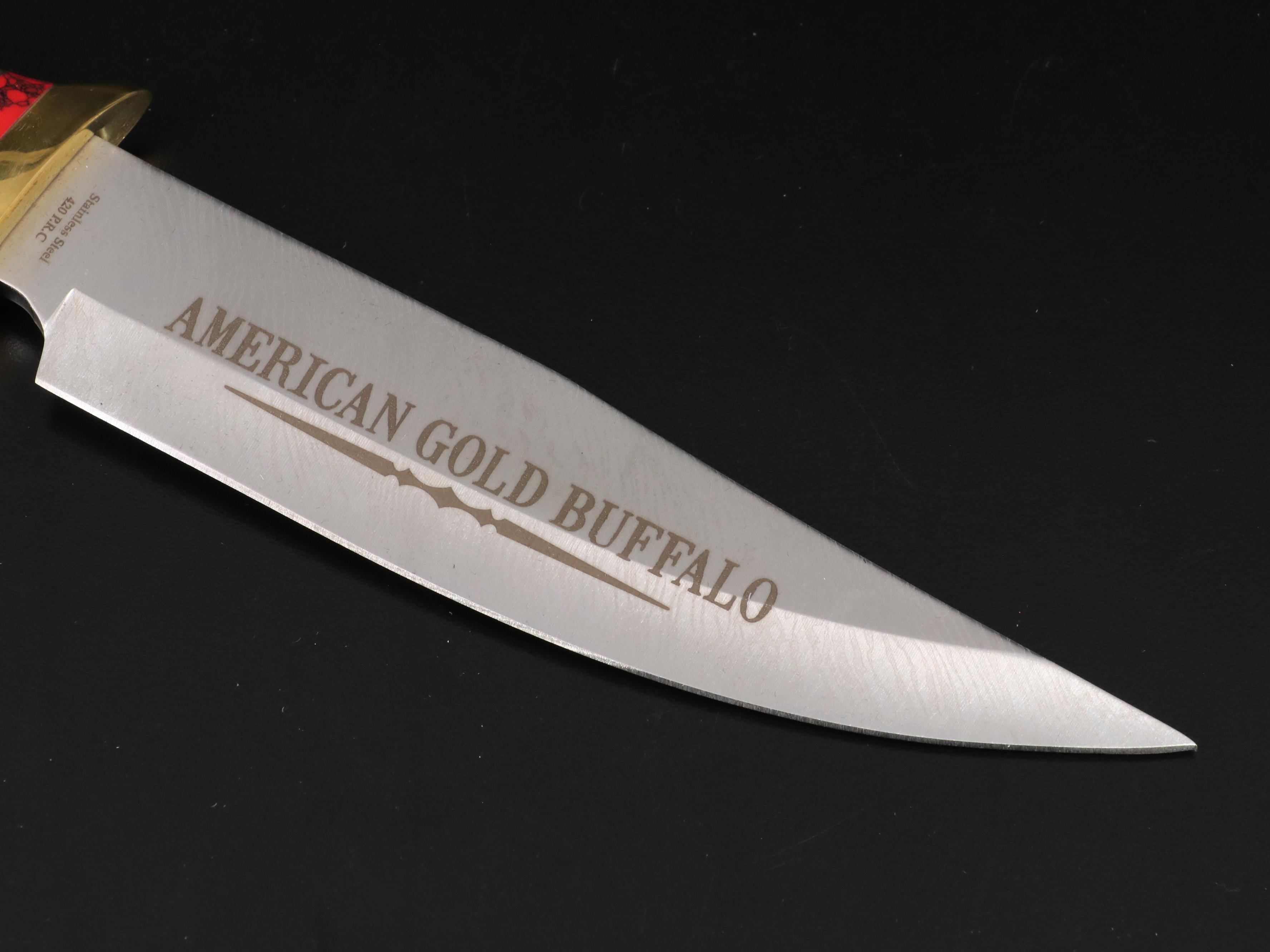 American West Gold and Silver Bowie Knife by American Mint