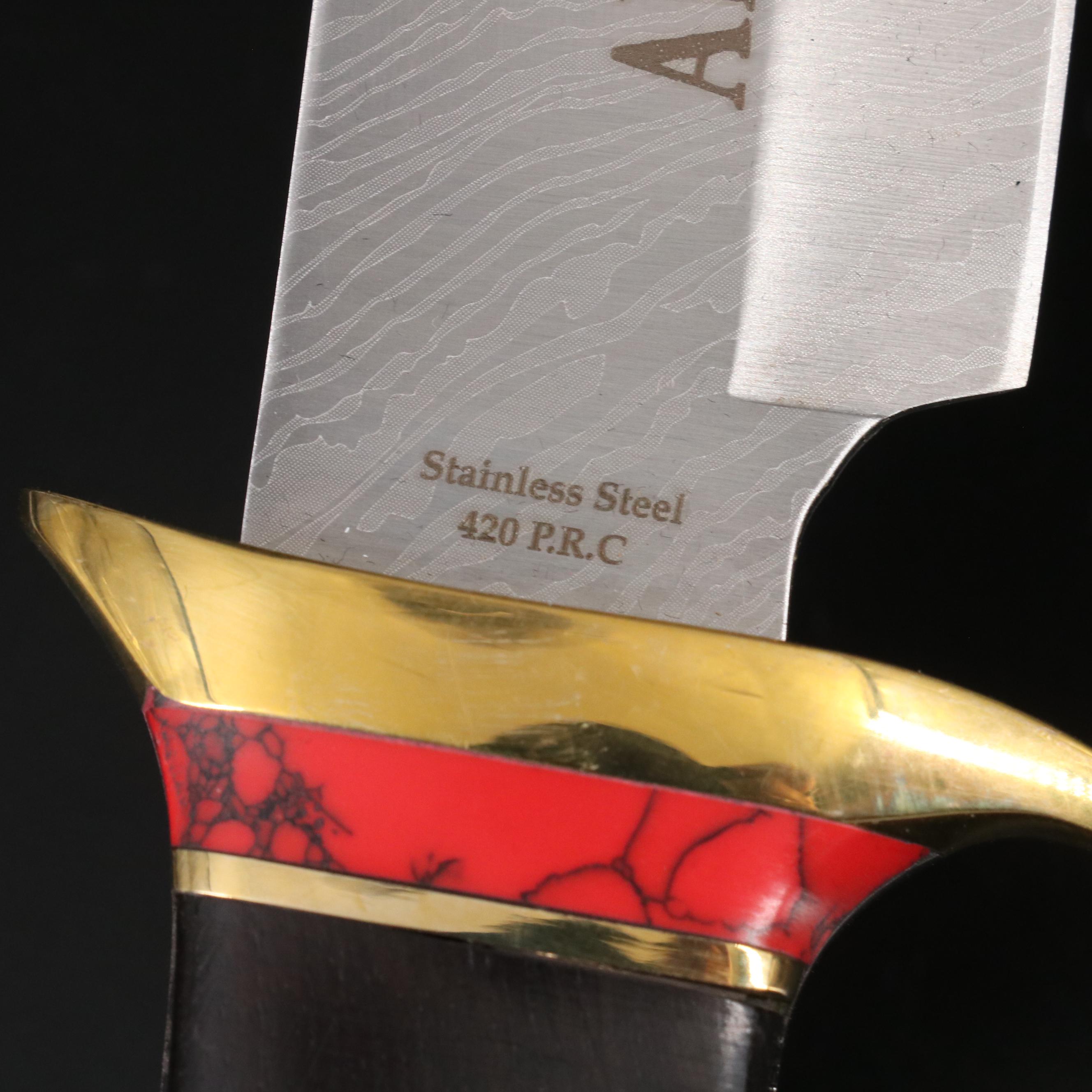 American West Gold and Silver Bowie Knife by American Mint